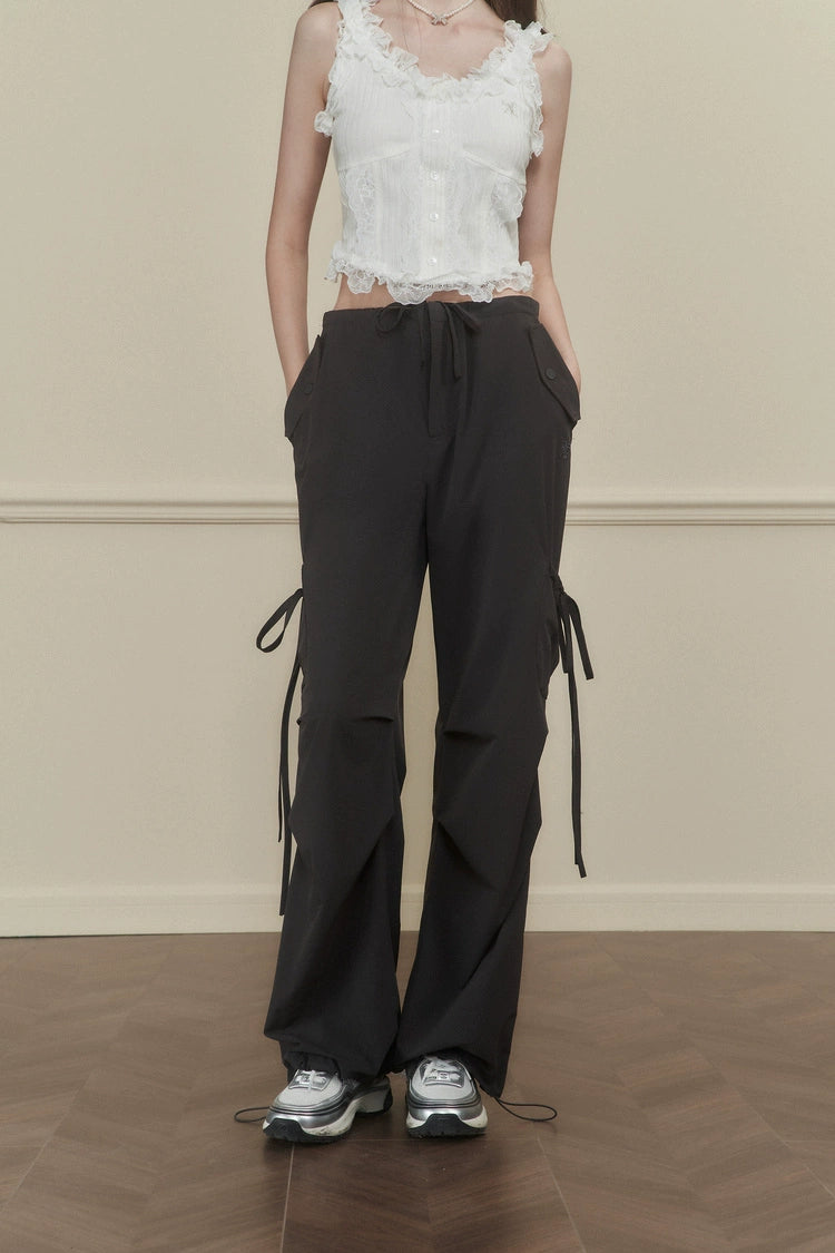 Side-Tie Cargo Pants