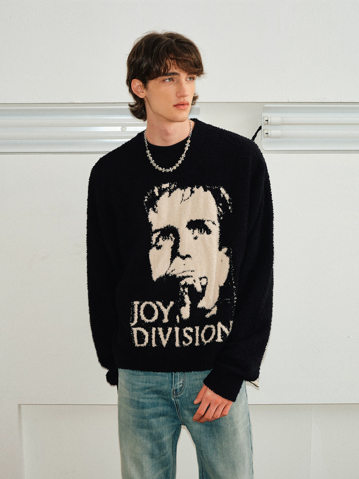 Joy Division Graphic Knit Sweater