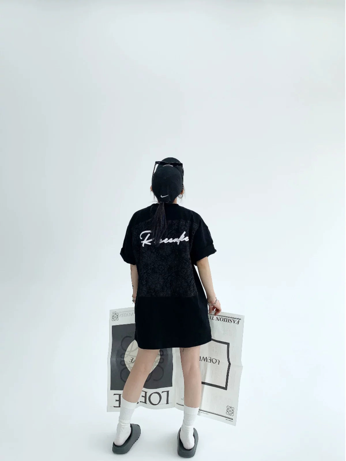 Midnight Lace Script Tee