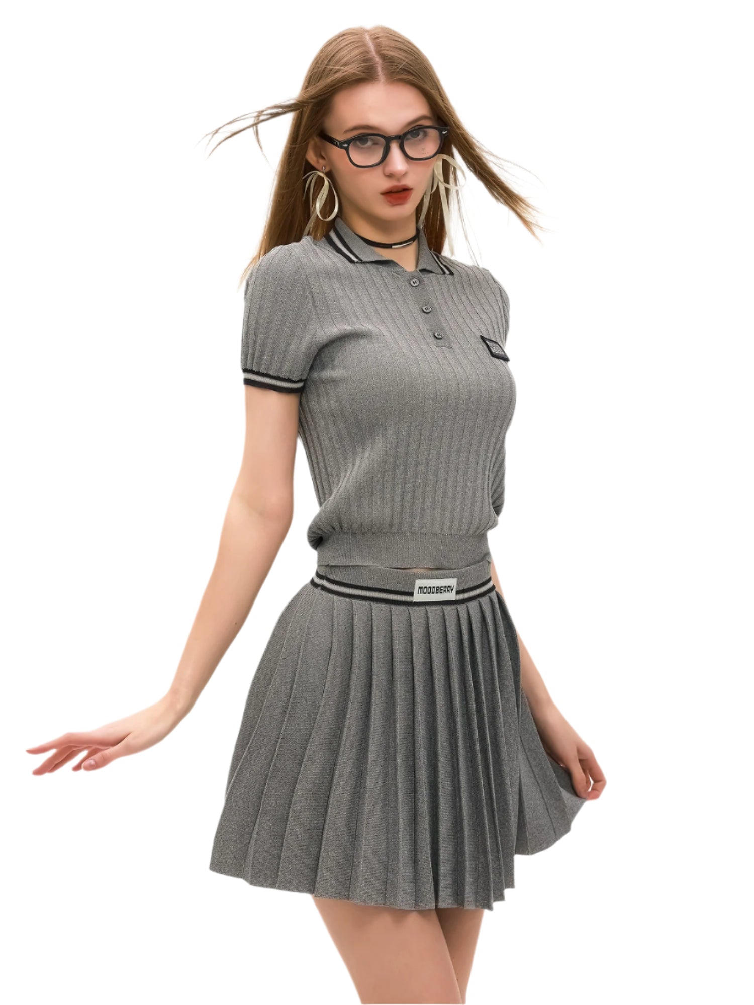 Pleated Tennis Two Piece Set