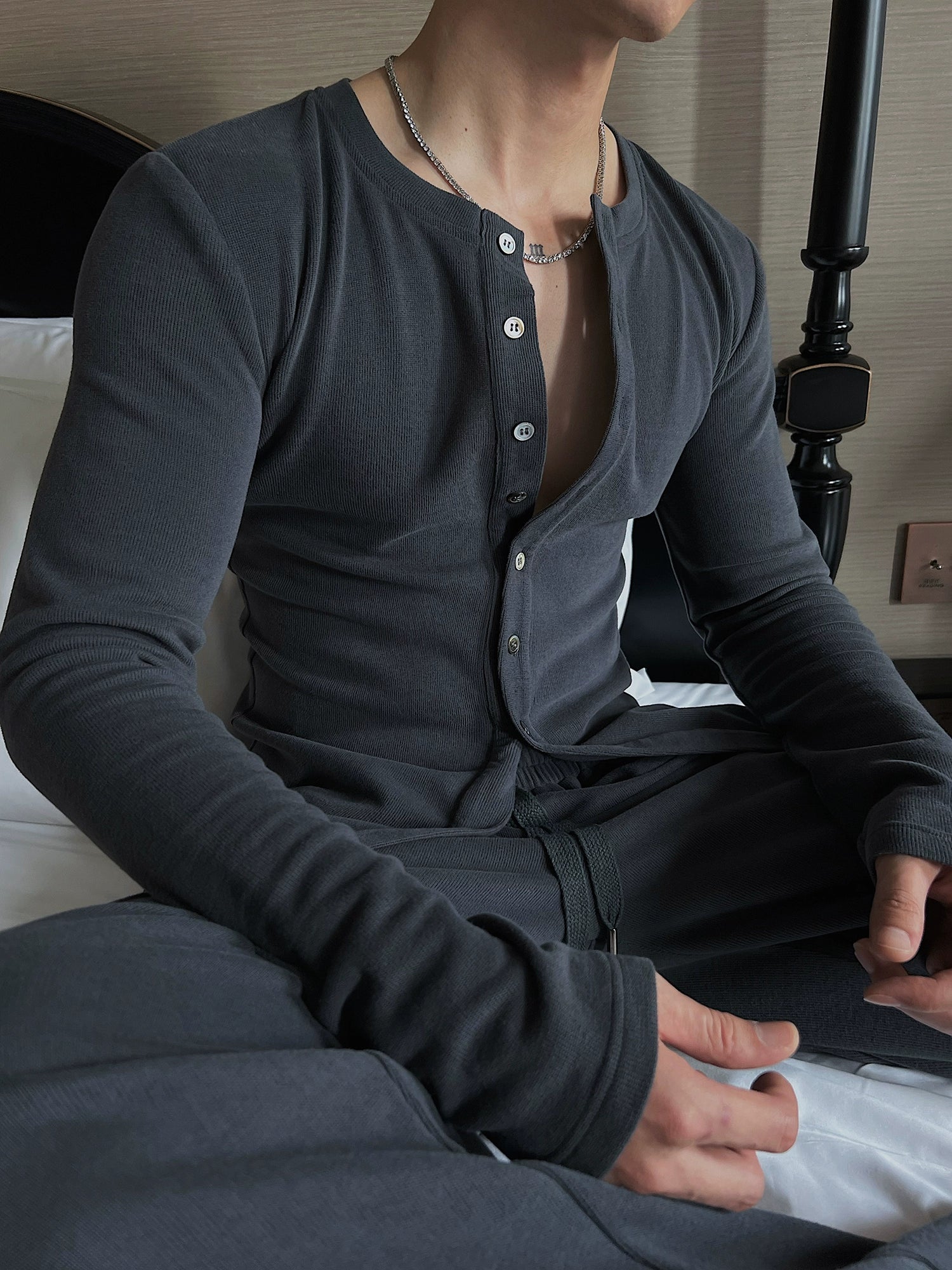 Dark Gray Casual Home Suit