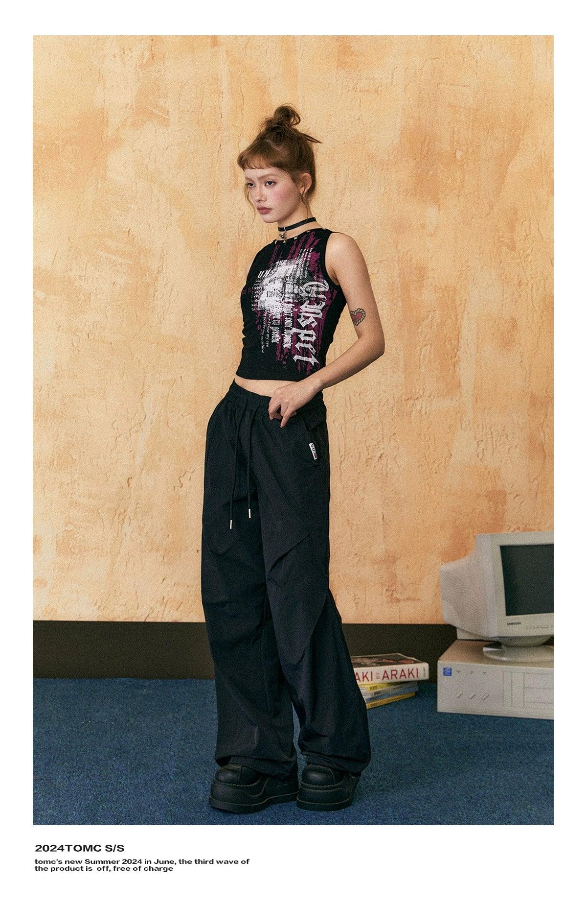 Ezek Wide -Bein -Kordelstringhosen - Unisex entspannte Fit Casual Hosen mit Taschen