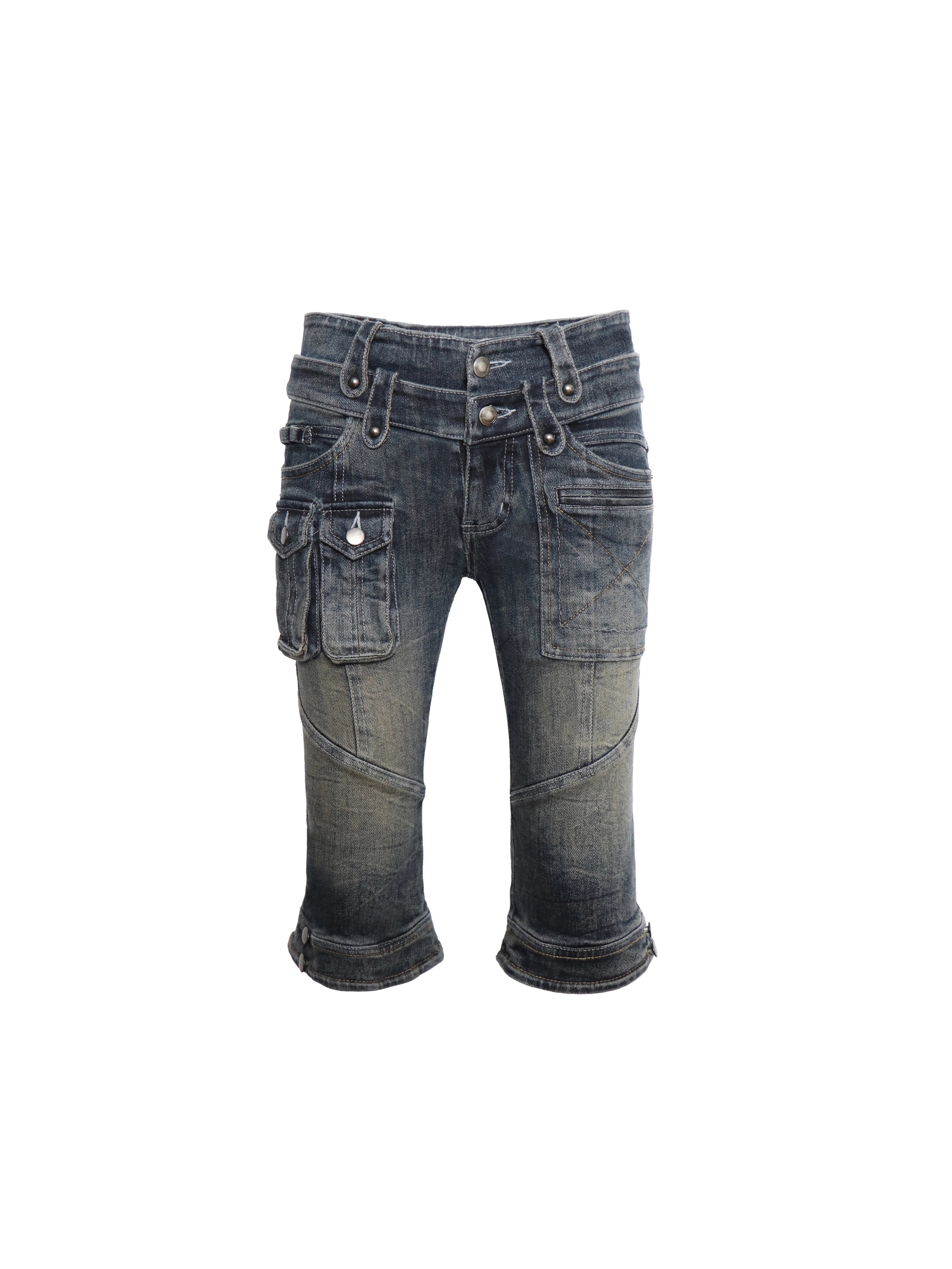 Rogue Cargo Cuff Capri Jeans