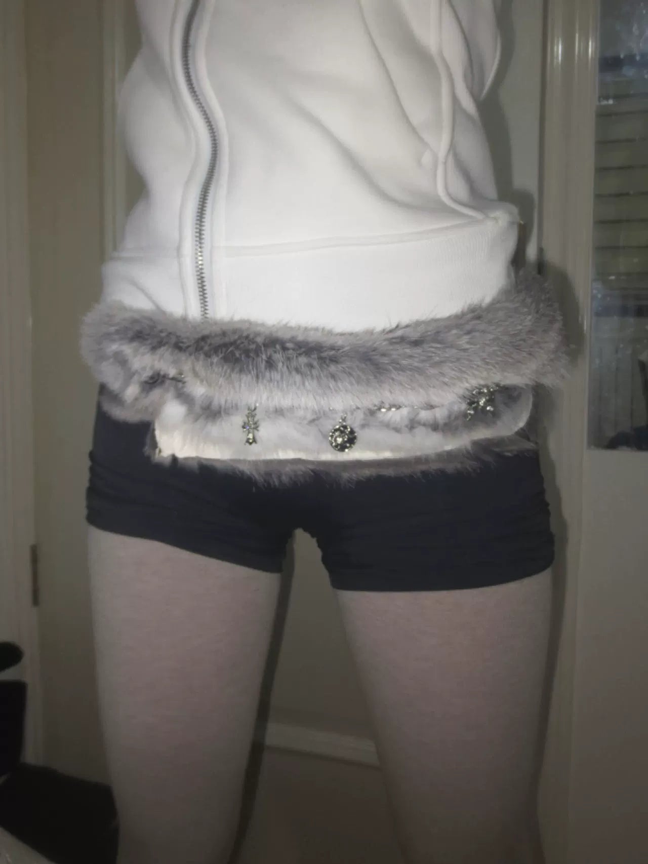 Subculture Rabbit Fur Belt