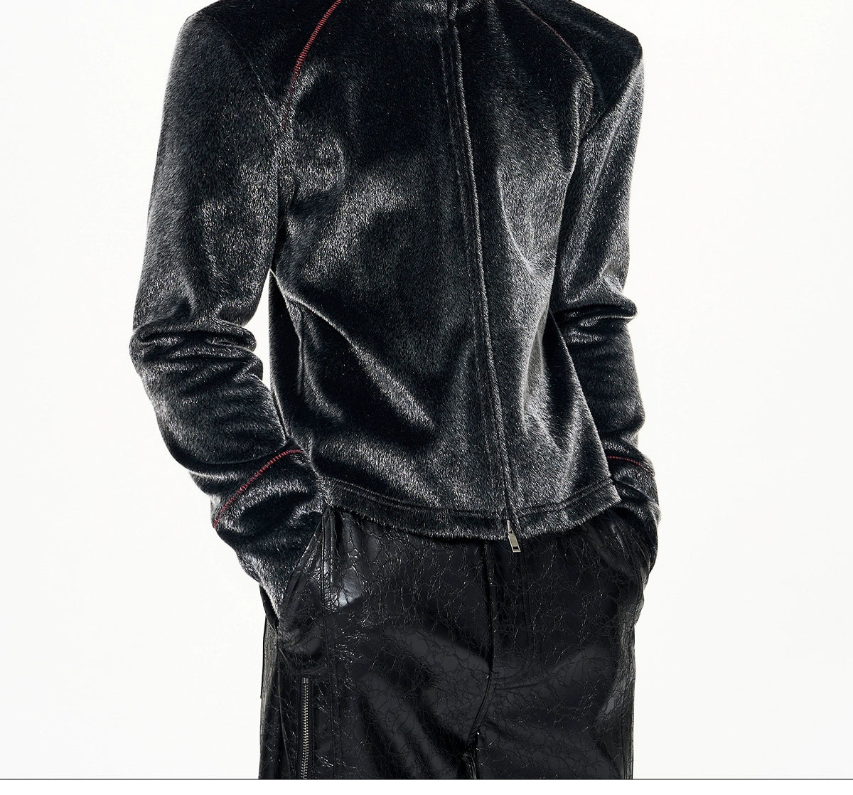 Nebula Sheen Zip Track Jacket