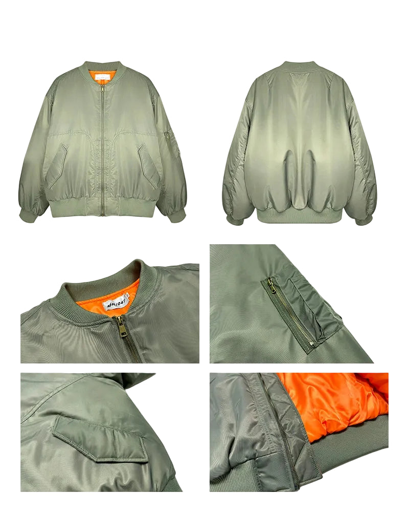 Verdant Ember Street Bomber Jacket