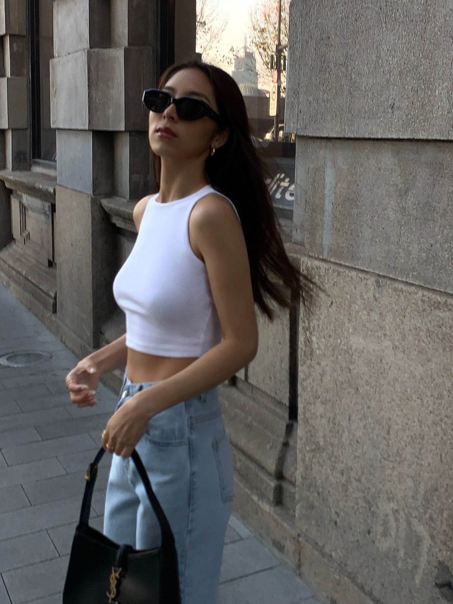 Summer Black Knitted Tank Top - chiclara