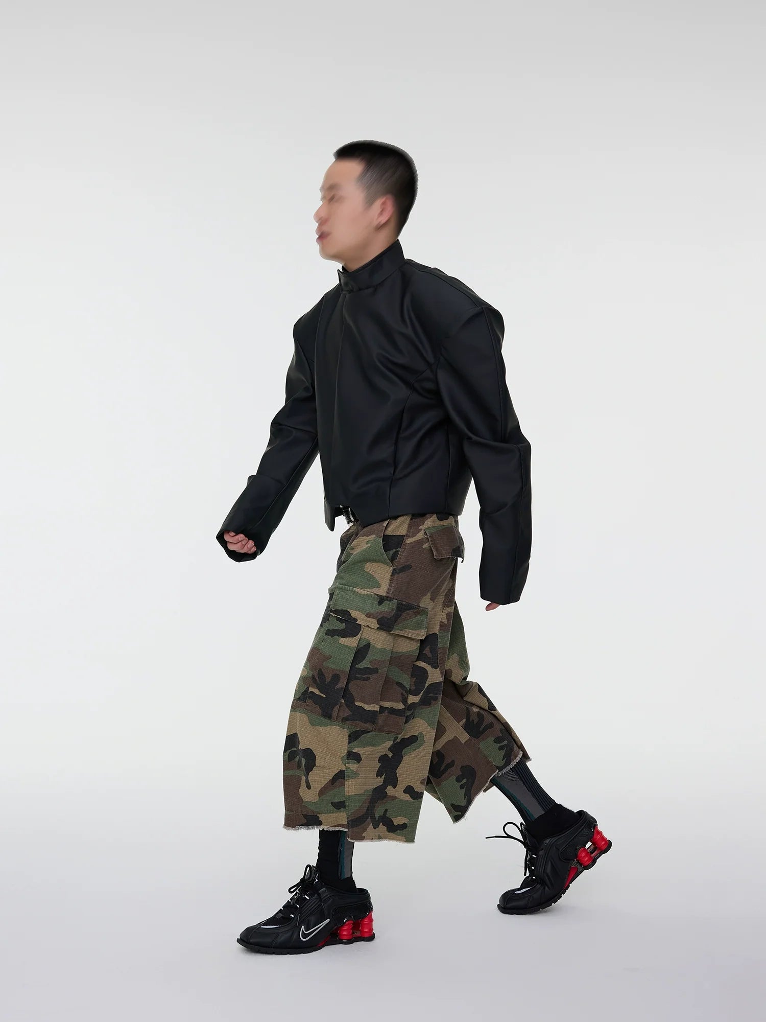 Camo Patchwork Cargo Jorts