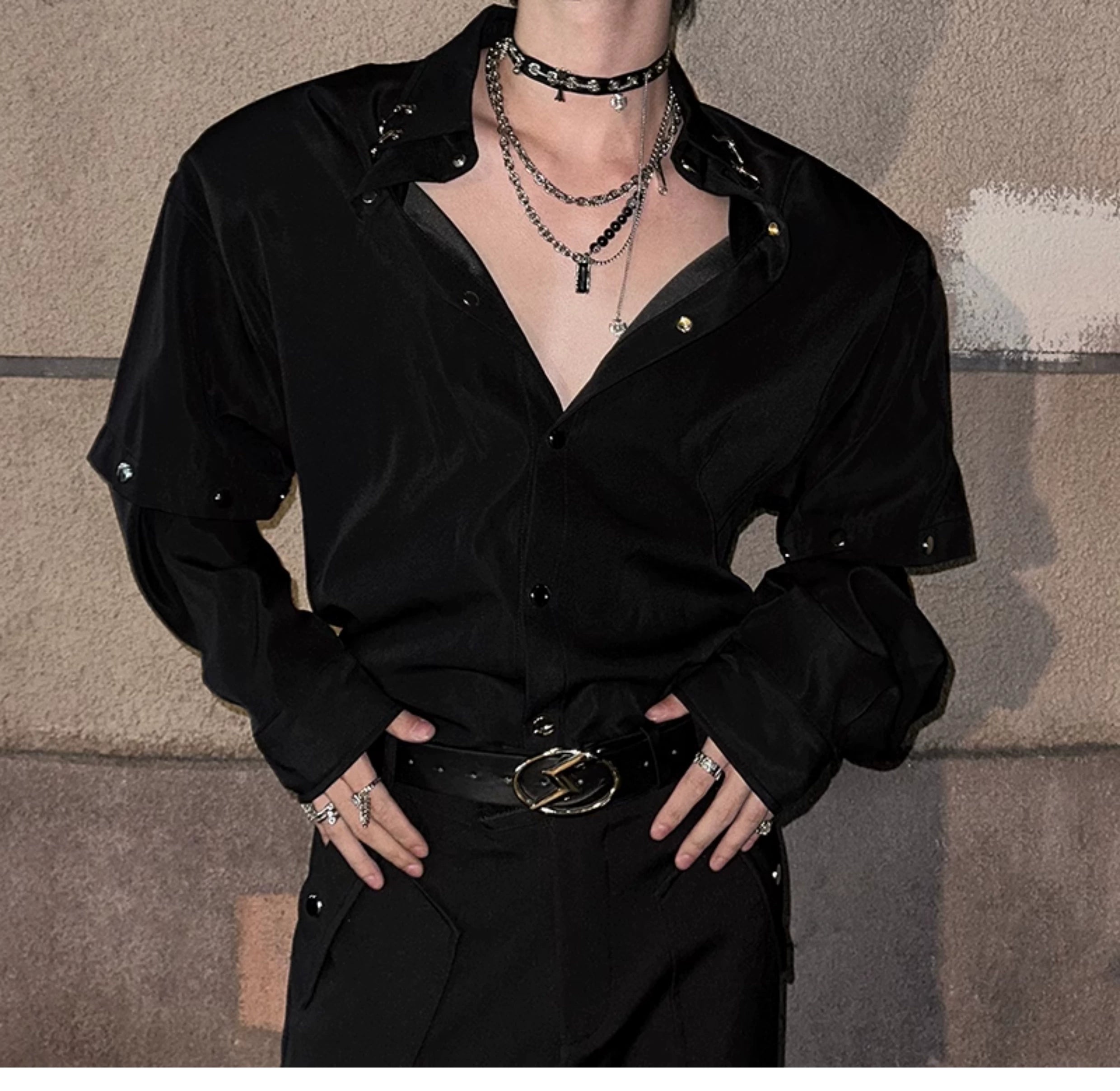 Detachable Sleeve Shirt