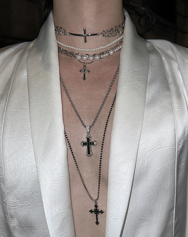 Satin Deep V-Neck Shirt