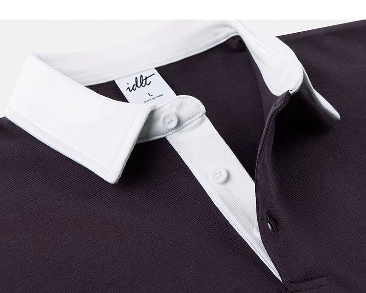 Contrast Crest Knit Polo