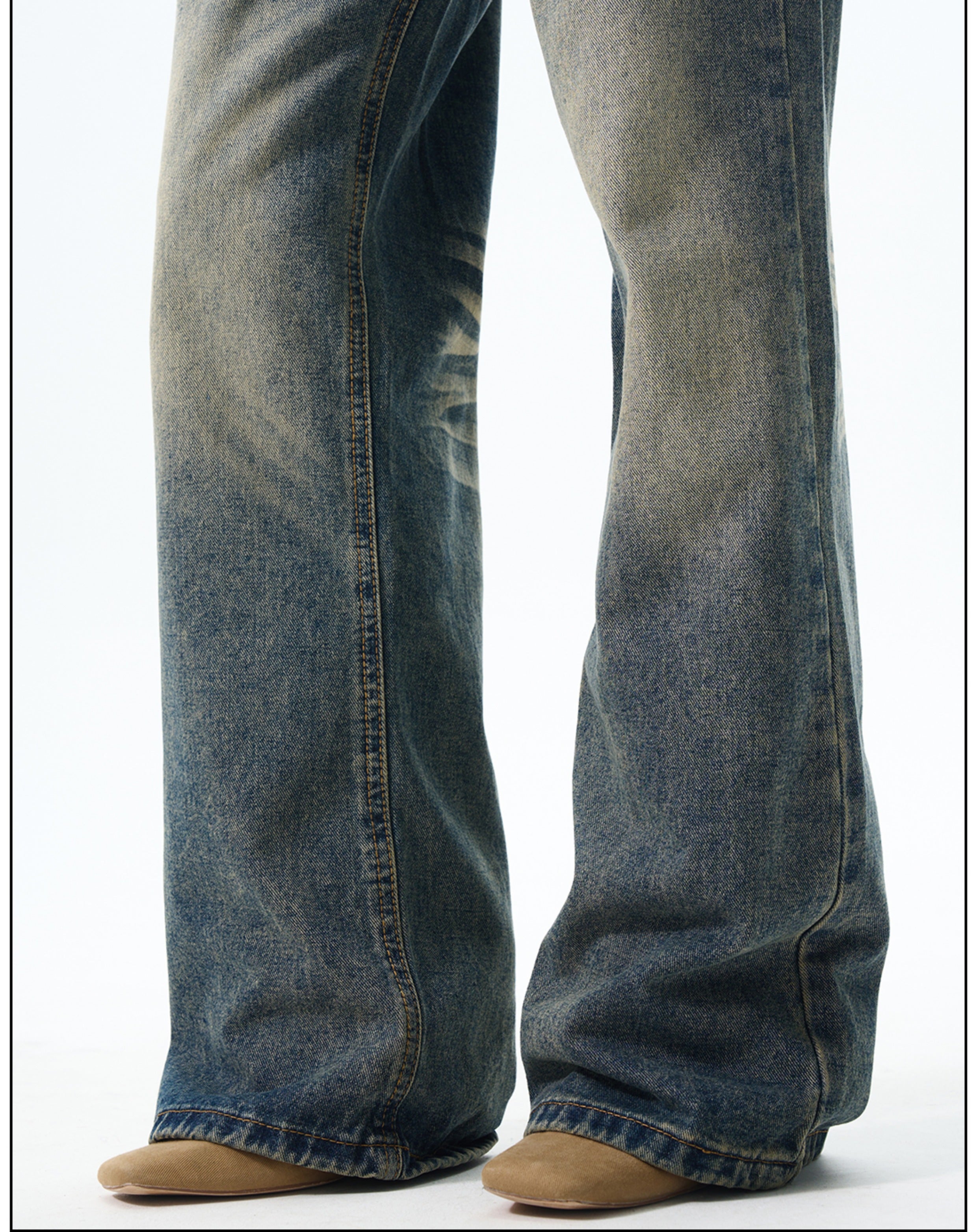 Vintage Wash Baggy Jeans