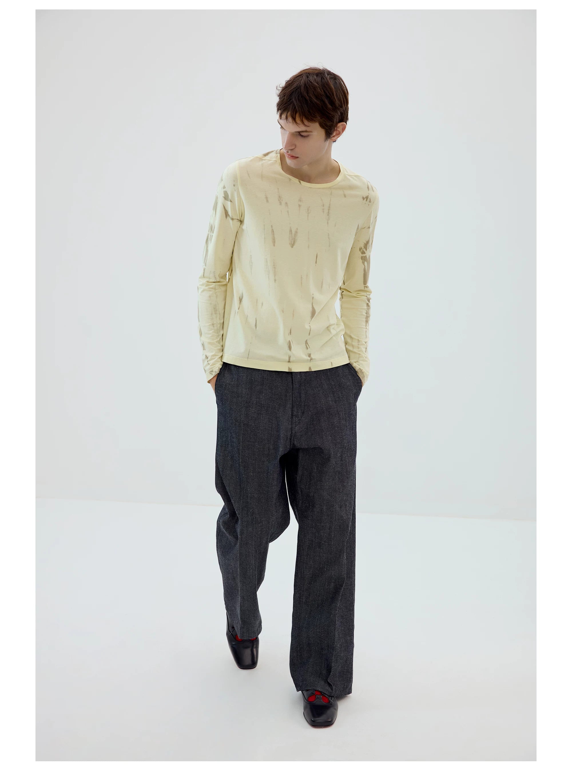 Selvedge Drift Wide-Leg Trousers