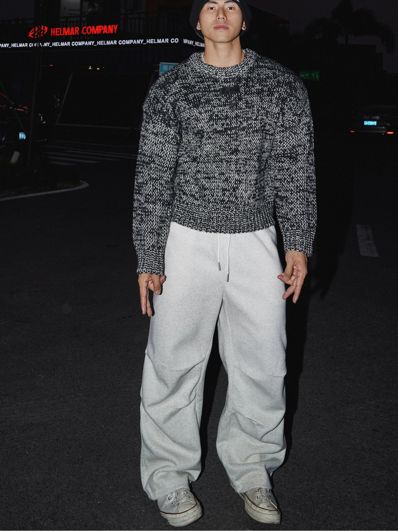 Shadow Marled Chunky Knit Sweater