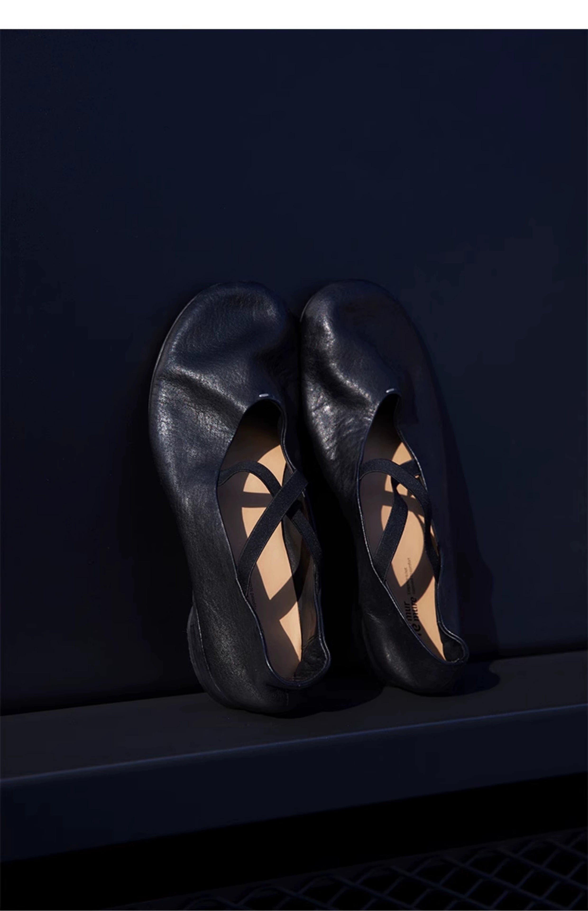 Ballet Flats with Crisscross Elastic Straps