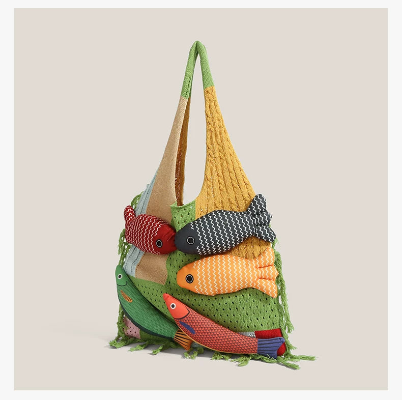 Rainbow Fish Market Tote