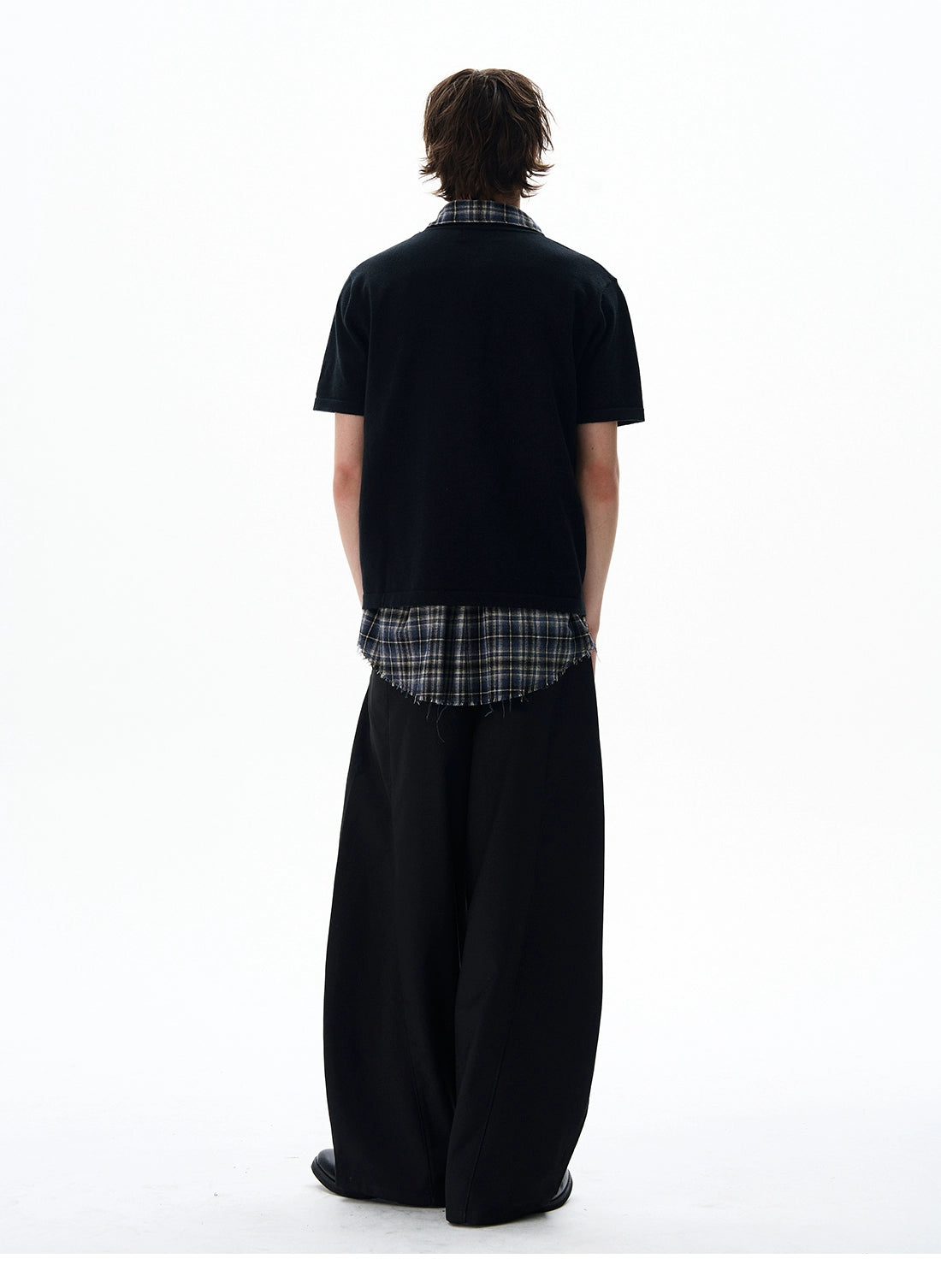 Short Sleeve Henley Shirt with Button Placket