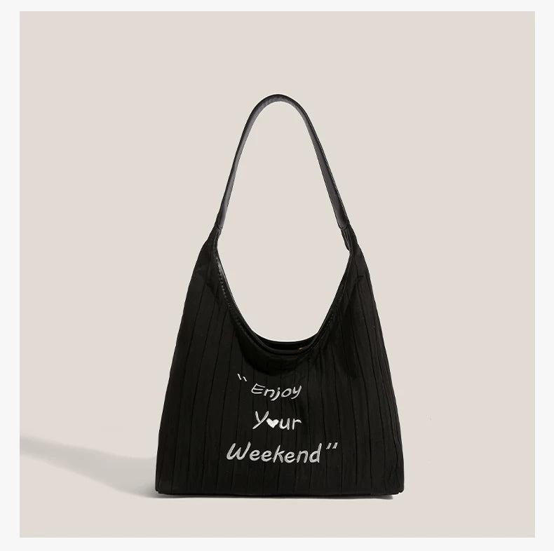 Weekend Whisper Pleated Hobo Bag