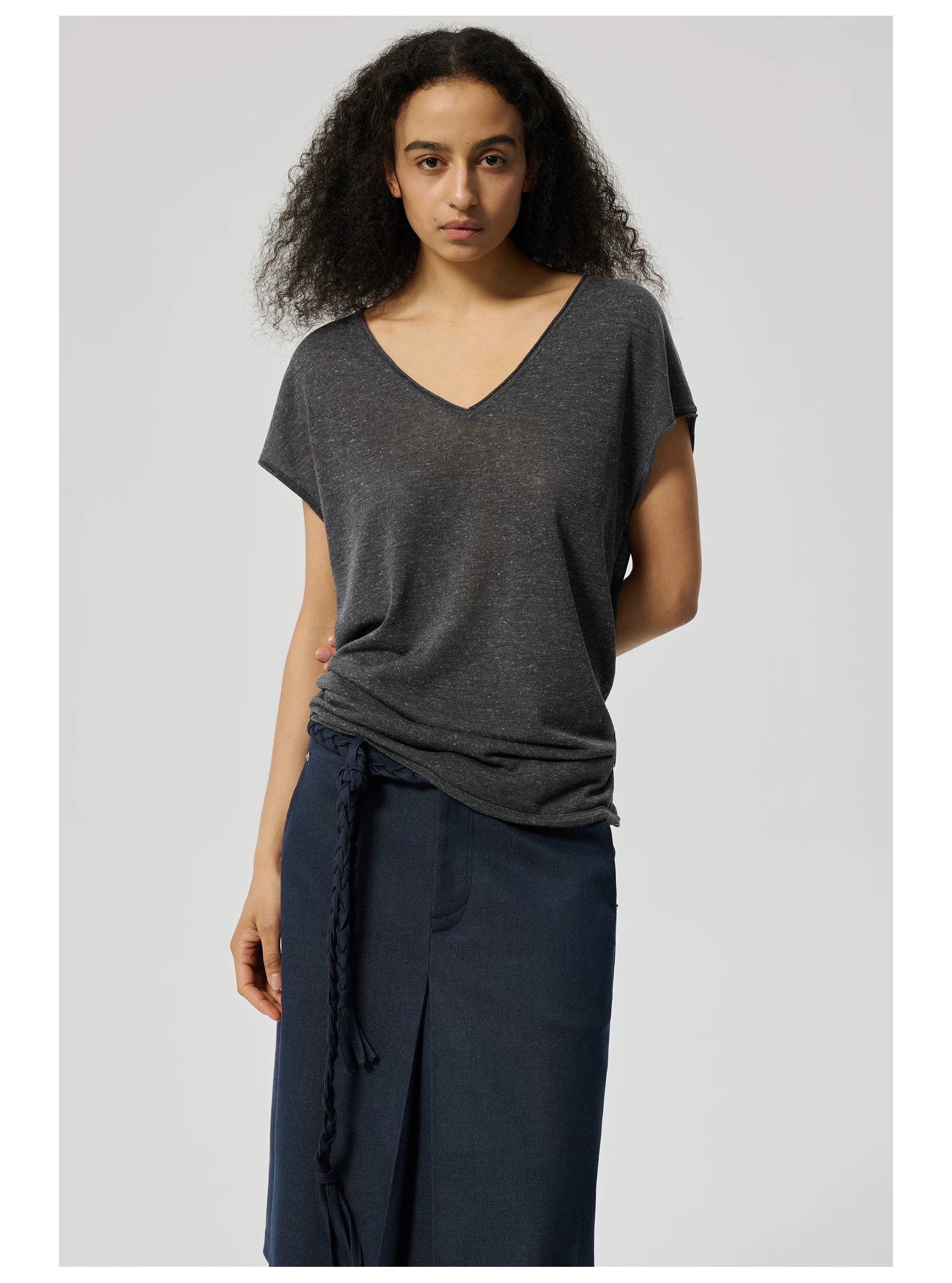Silvair V-Neck Cap Sleeve Tee