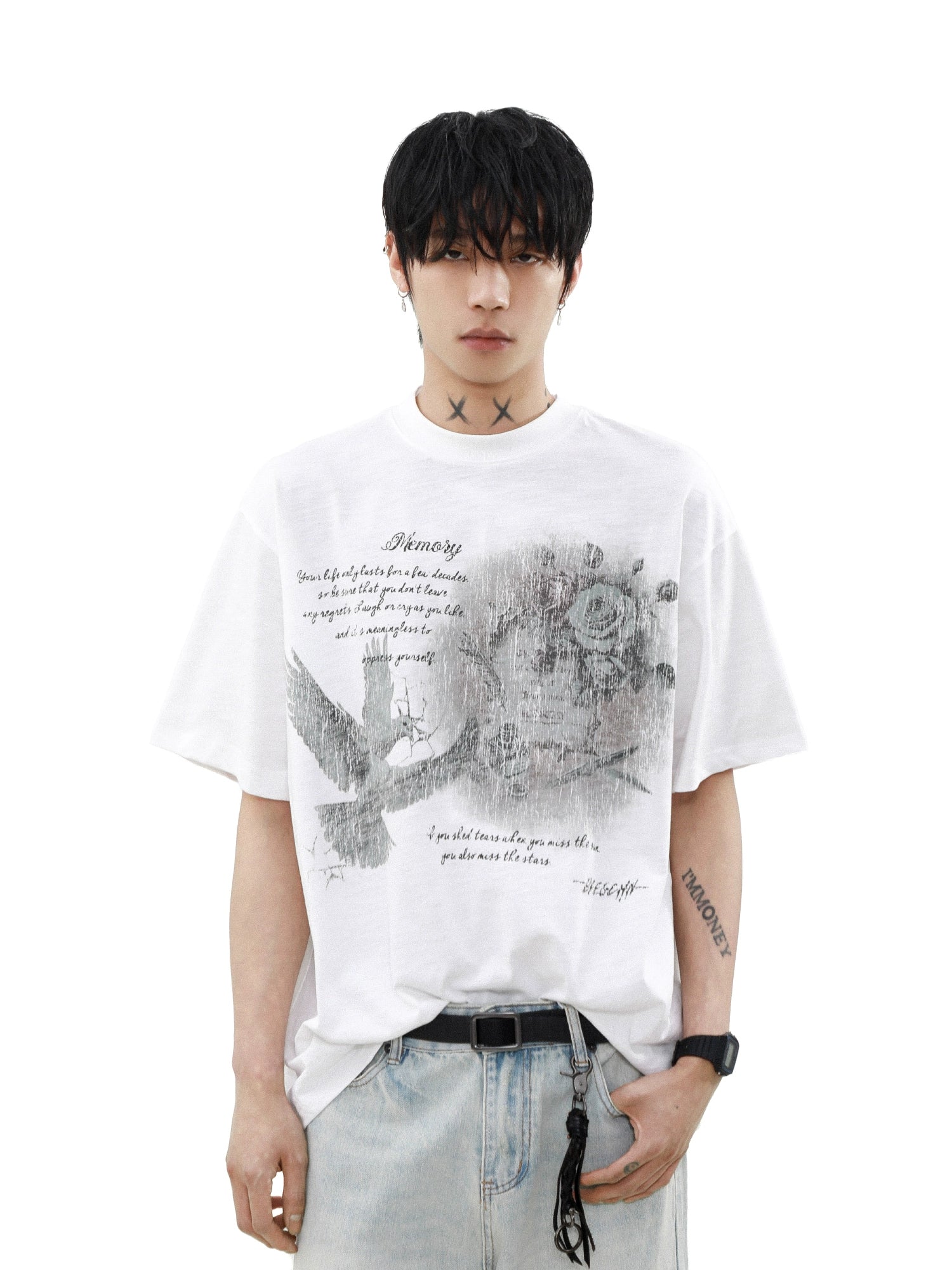 Faded Memory Dove Graphic Tee
