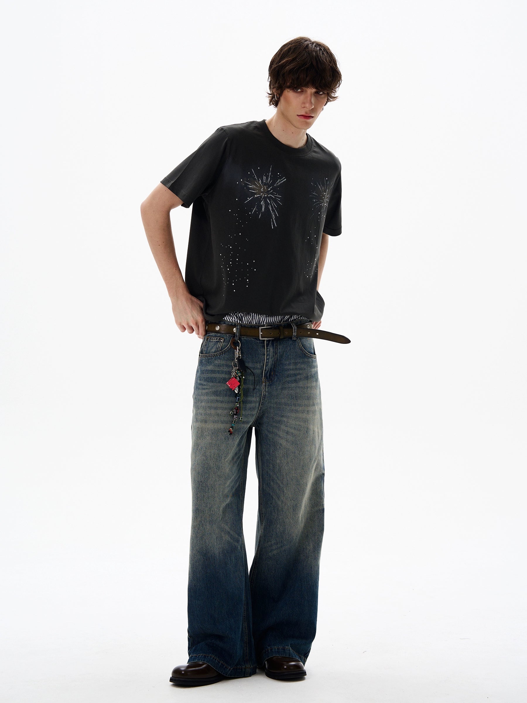 Fireworks Print T-Shirt