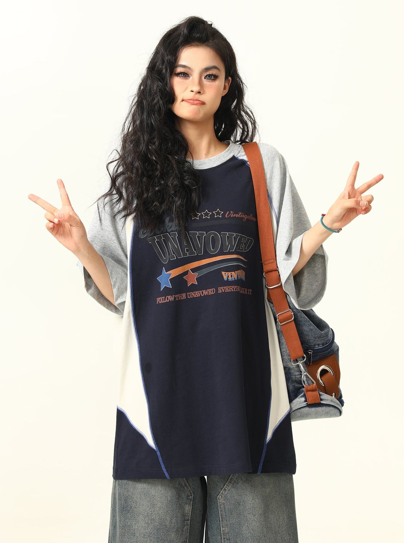 Camiseta Raglan de gran tamaño sin tener
