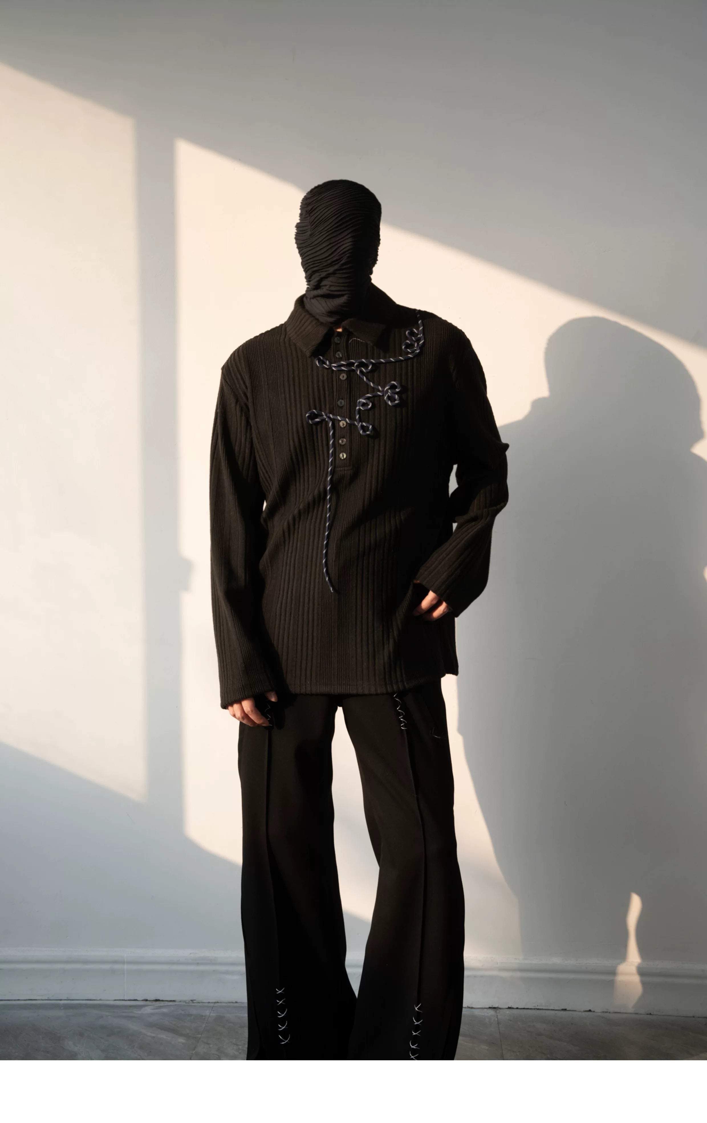 Twilight Script Ribbed Knit Overshirt