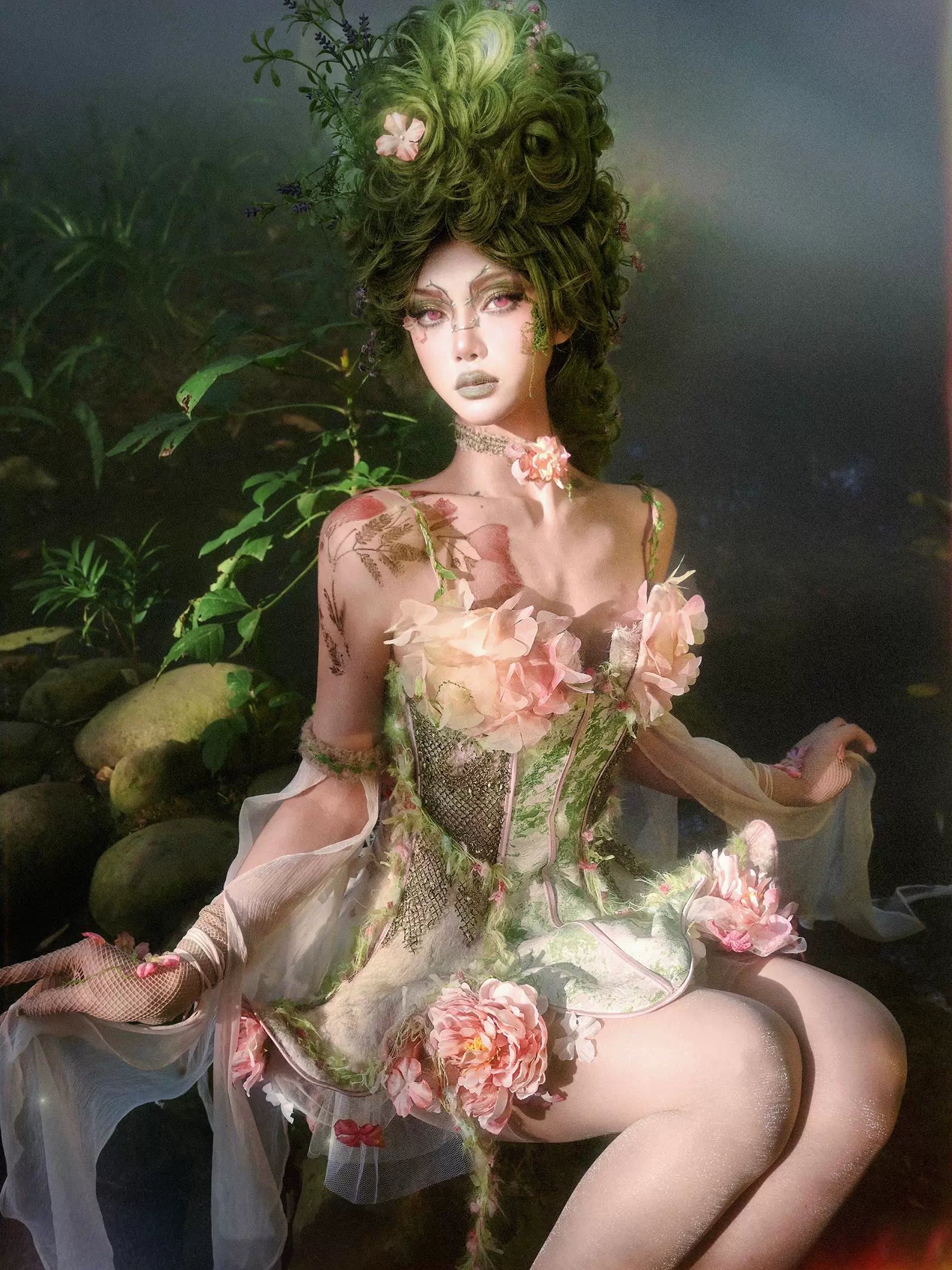Garden Fairy Floral Dress Set