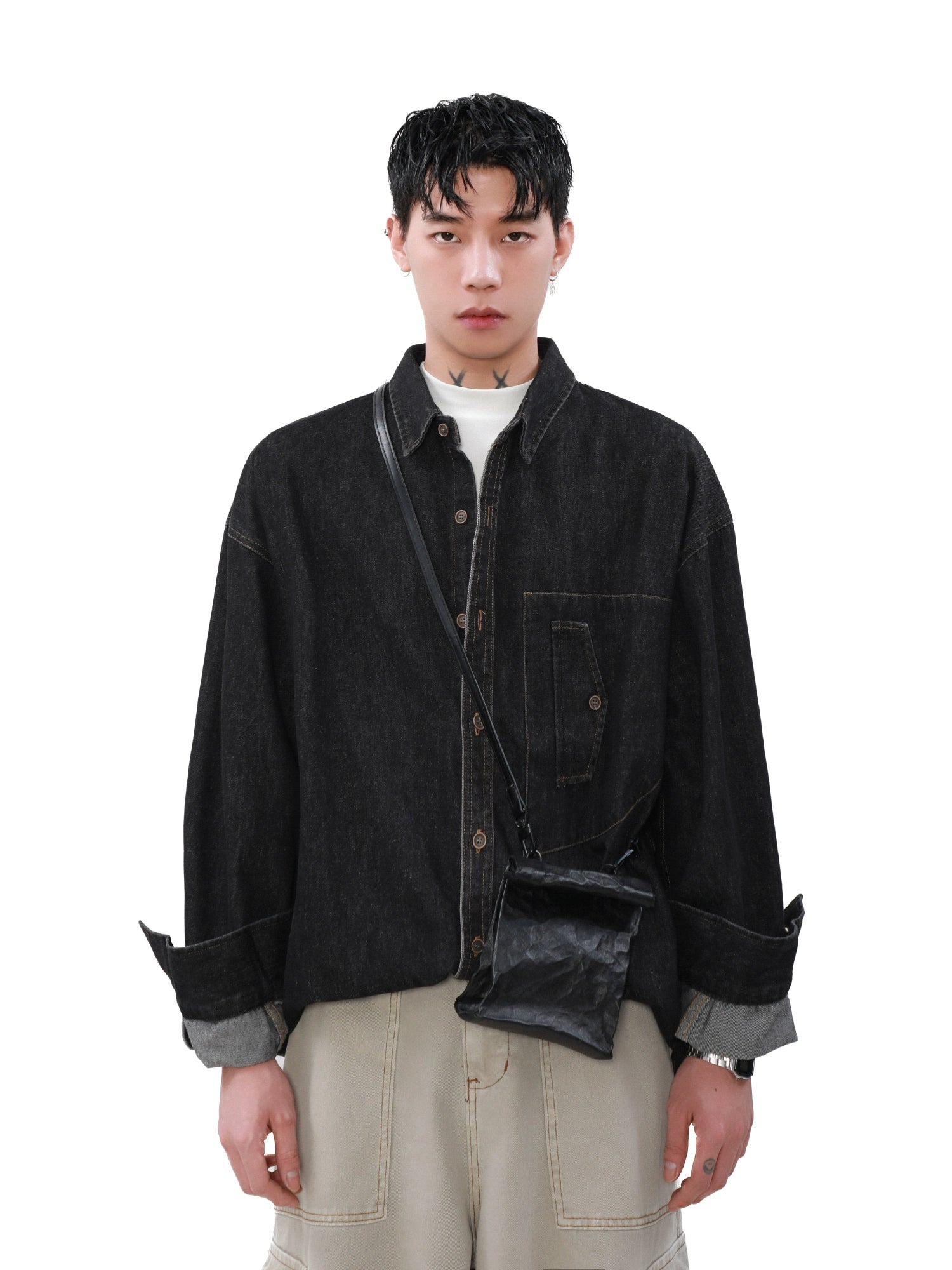 Ease Oversized Denim Shirt