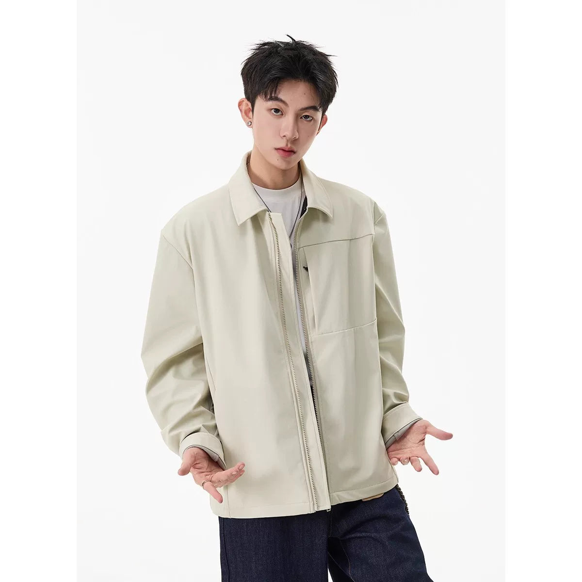 Field Minimal Zip Shirt Jacket
