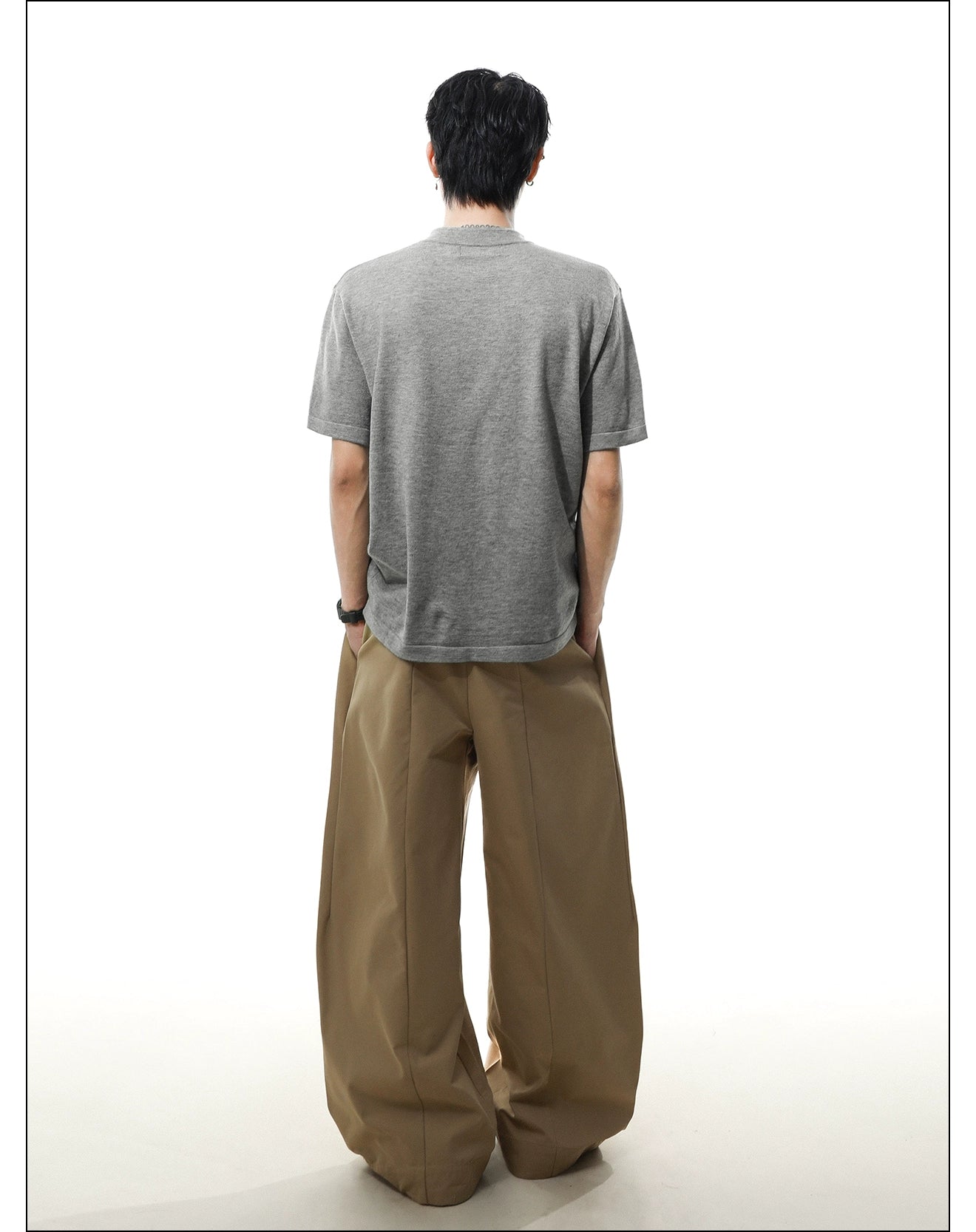 Heather Button Henley Knit Tee