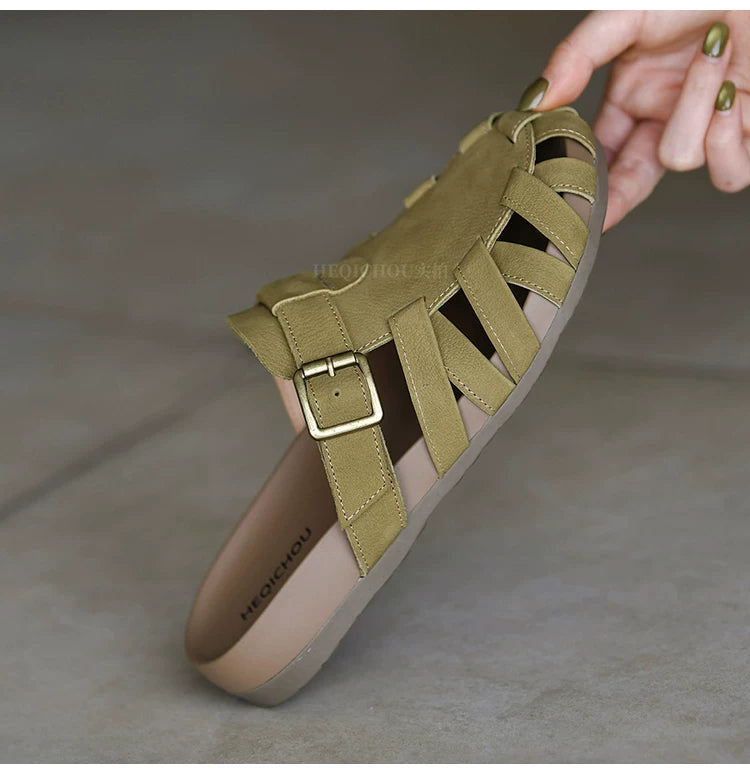 Elowen Woven Buckle Slingback Sandals