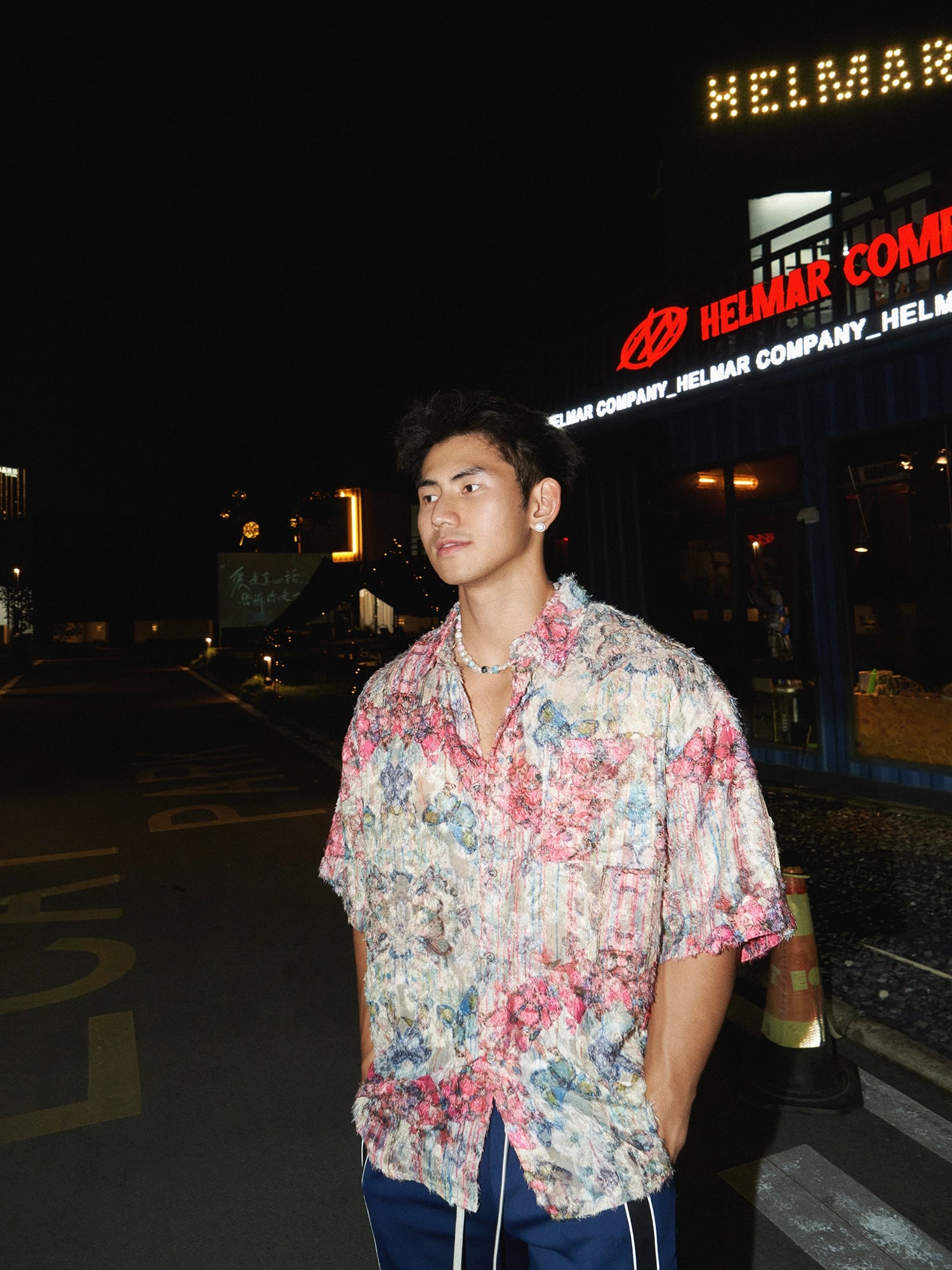Pastel Watercolor Floral Button Shirt