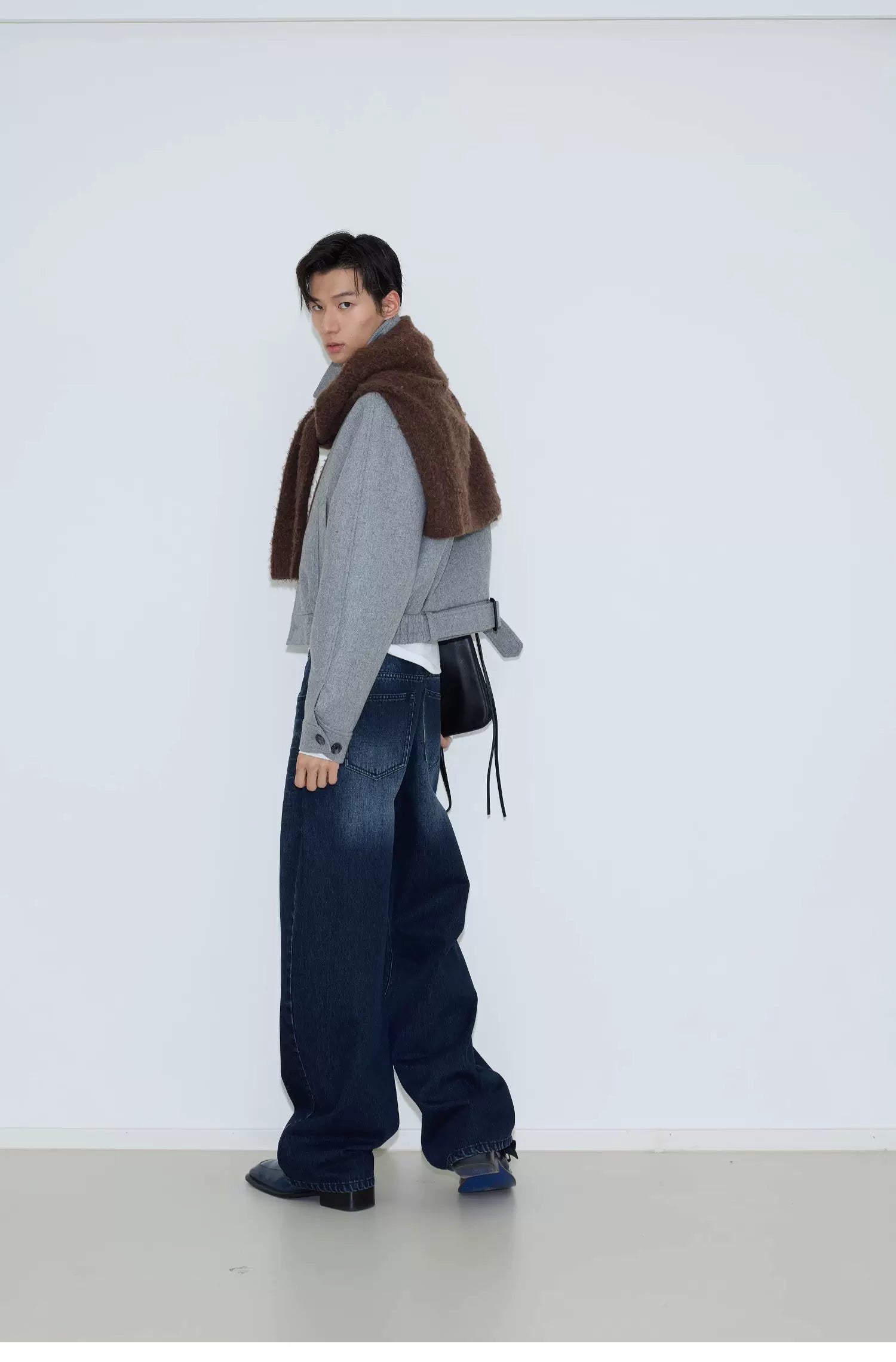 Granite Loft Cropped Wool Blouson