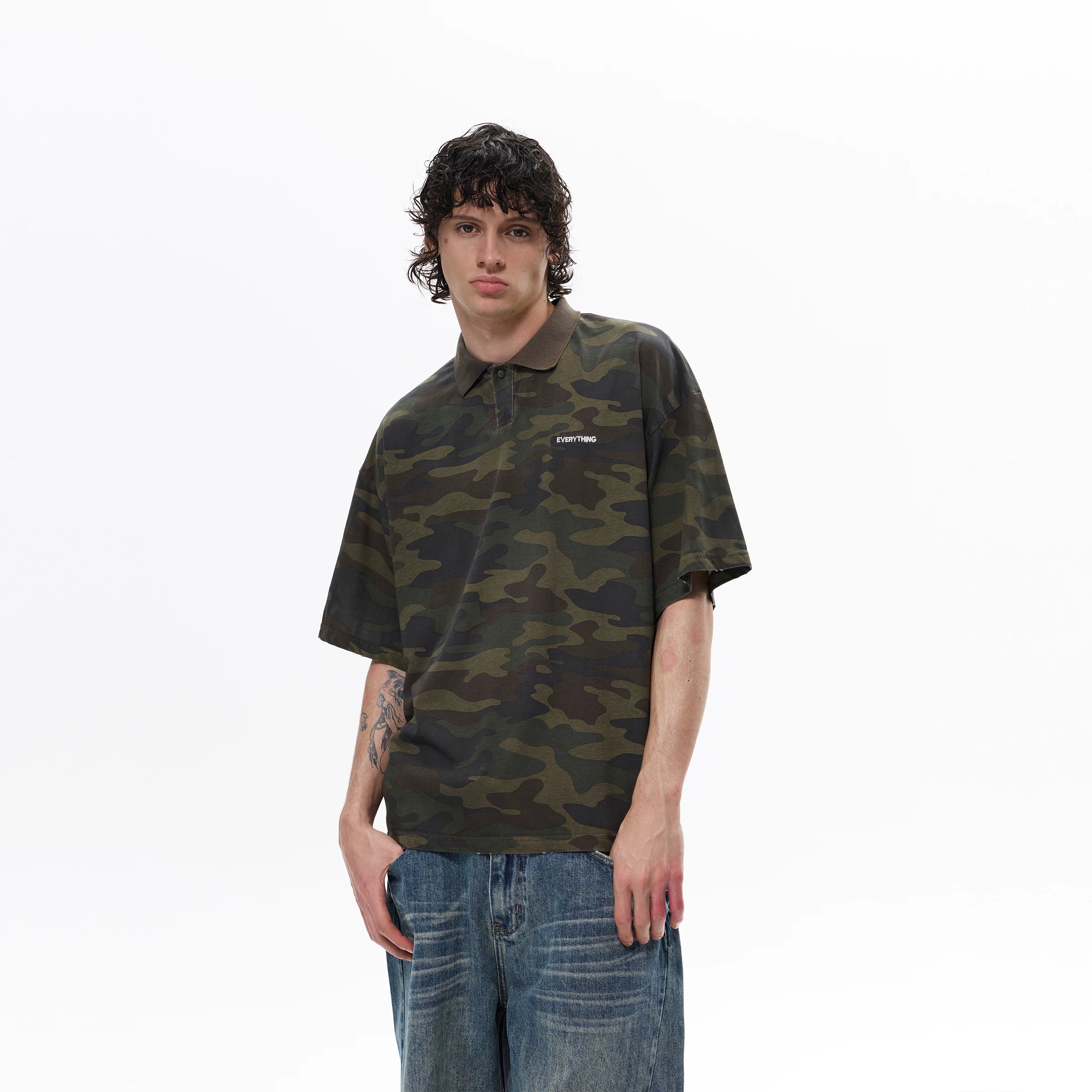 Everything Camo Polo Tee