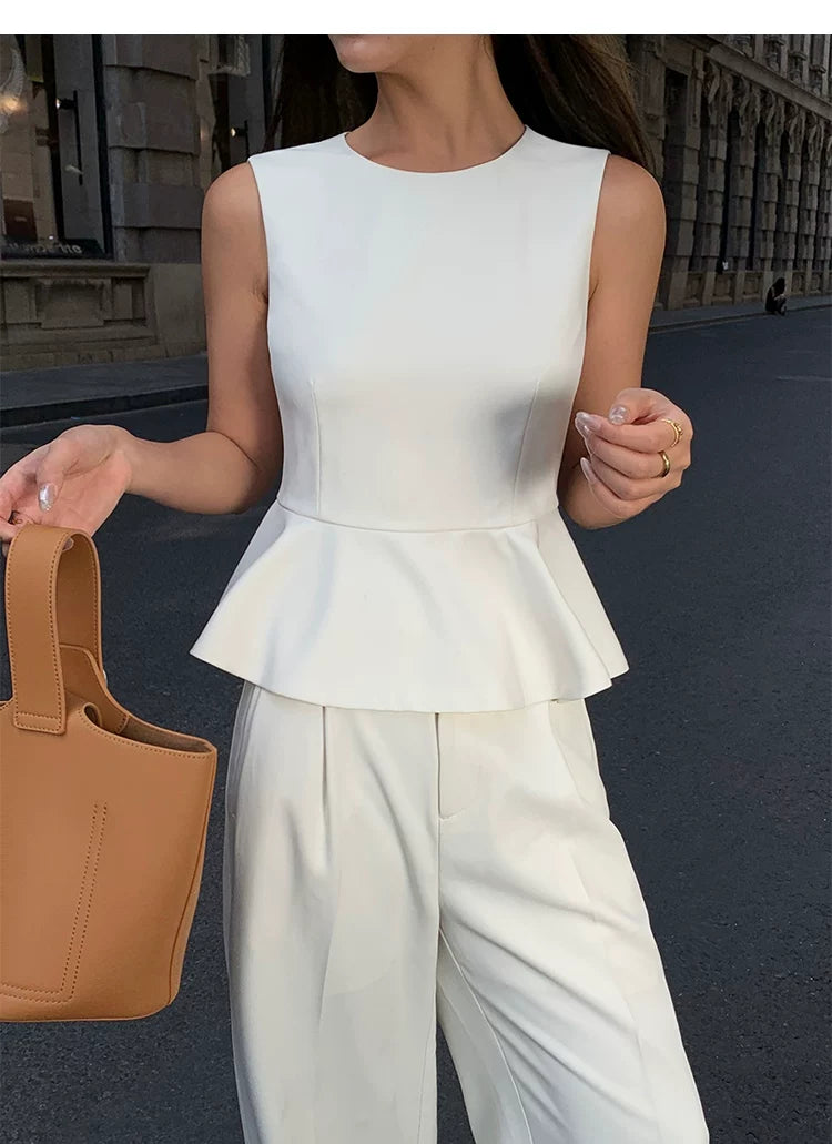 Executive Soft Peplum Blouse