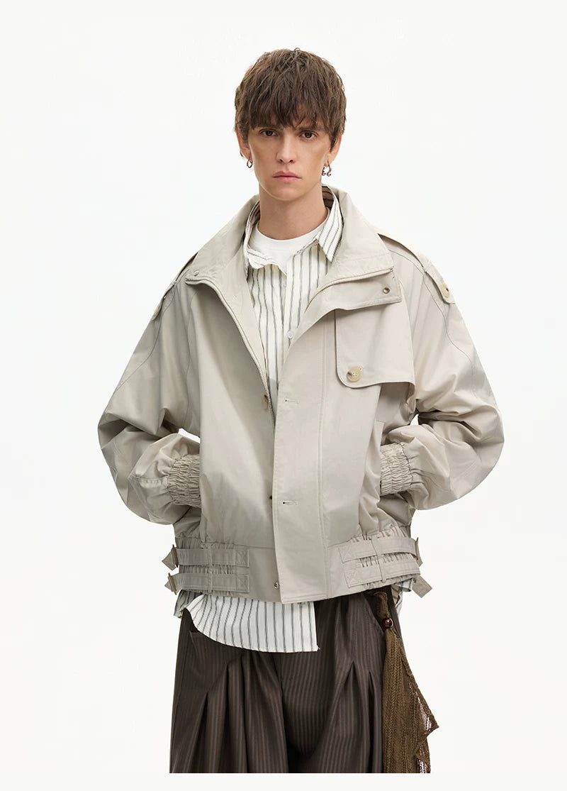 Cinch-Hem Windbreaker Jacket