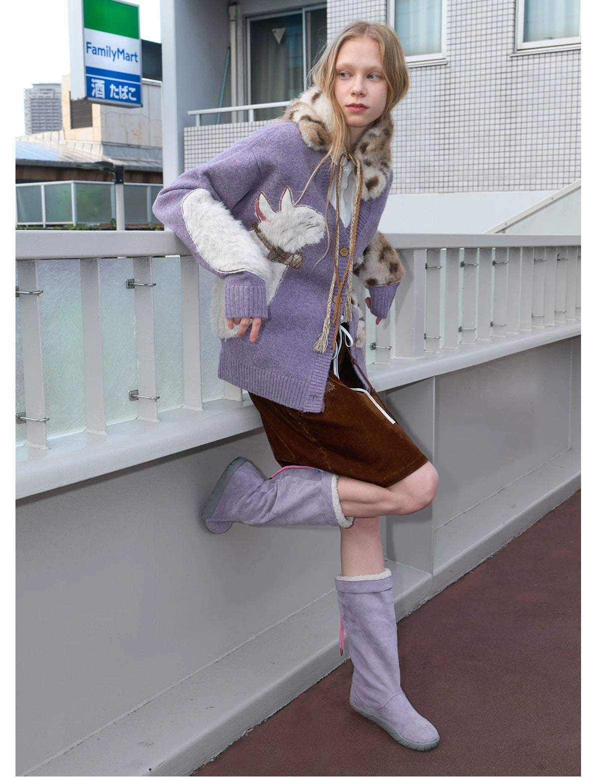 Velvet Purrmates Fuzzy Cat Cardigan