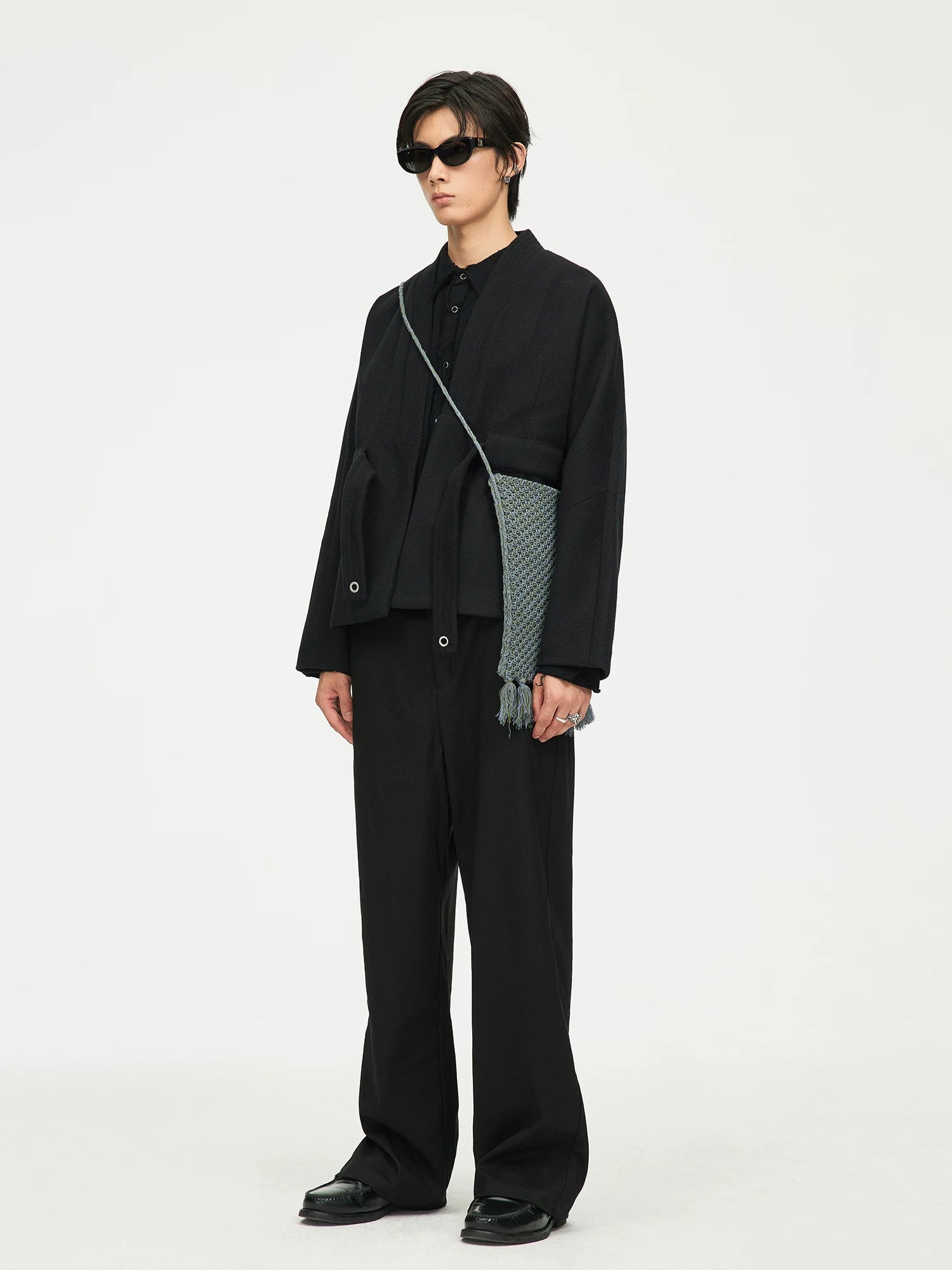 Open-Front Tie Hem Jacket