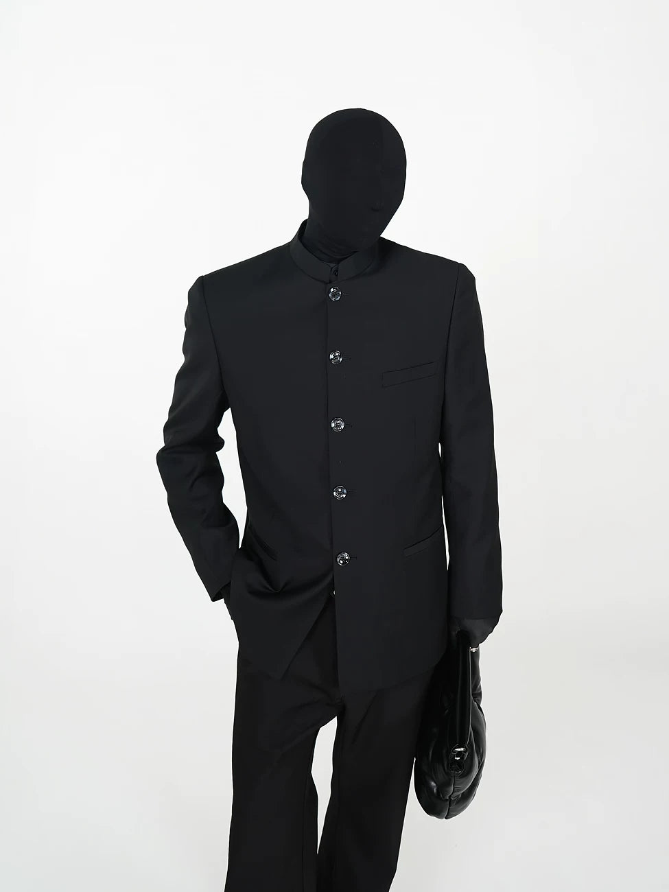 Obsidian Column Mandarin Blazer