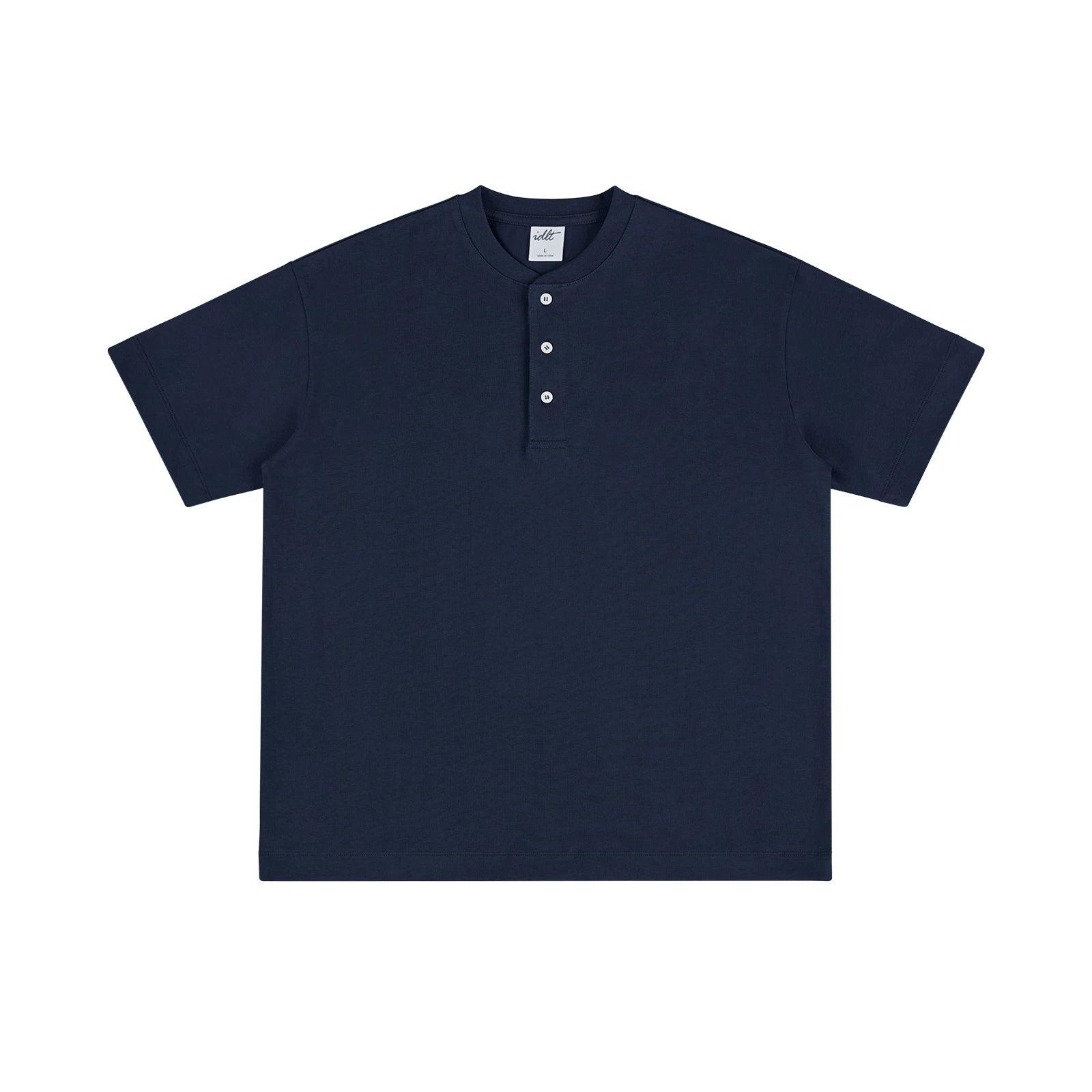 Core Crest Short-Sleeve Henley Tee