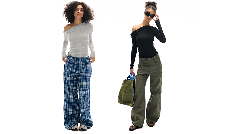 Décolleté asymétrique à manches longues