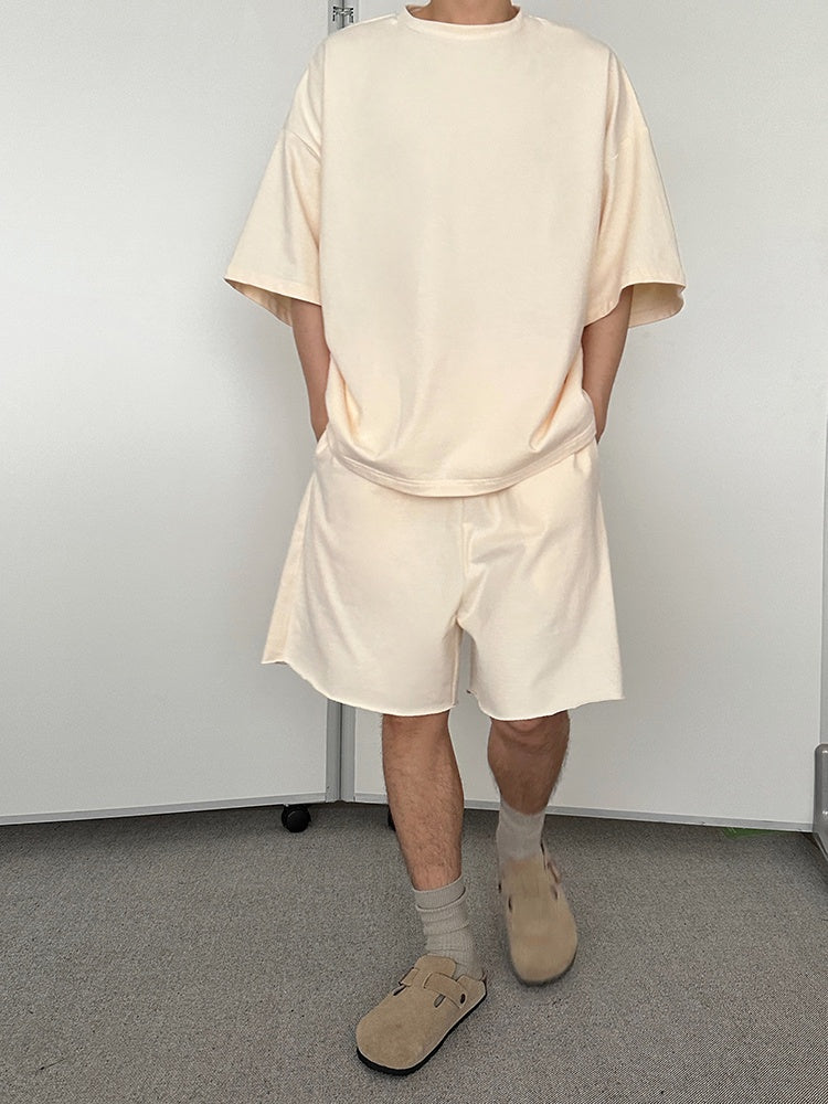 Oversized Relaxed T-Shirt and Shorts Setup