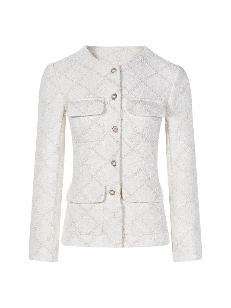 Elegant White Suit Set - chiclara