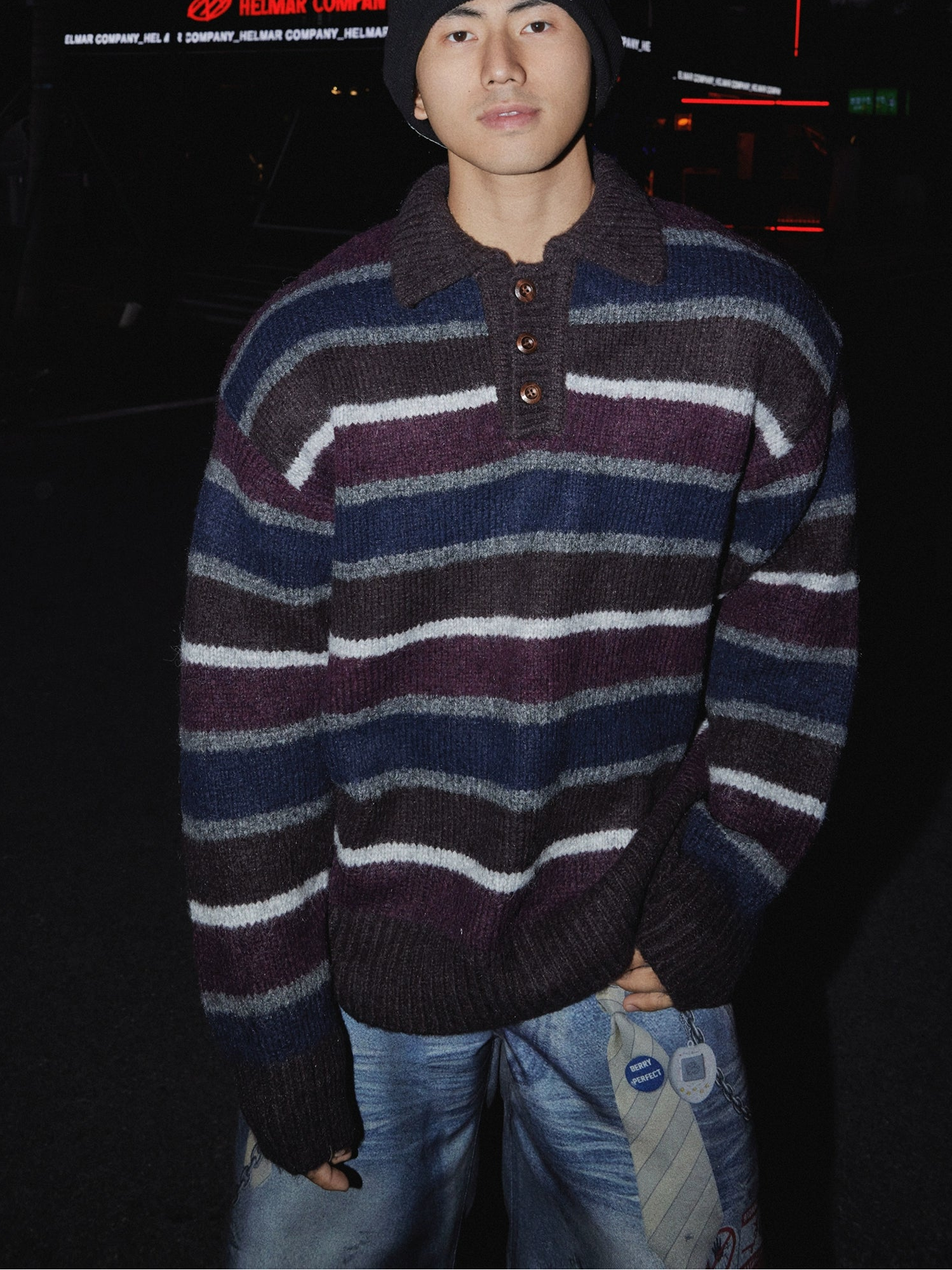 Twilight Horizon Striped Pullover