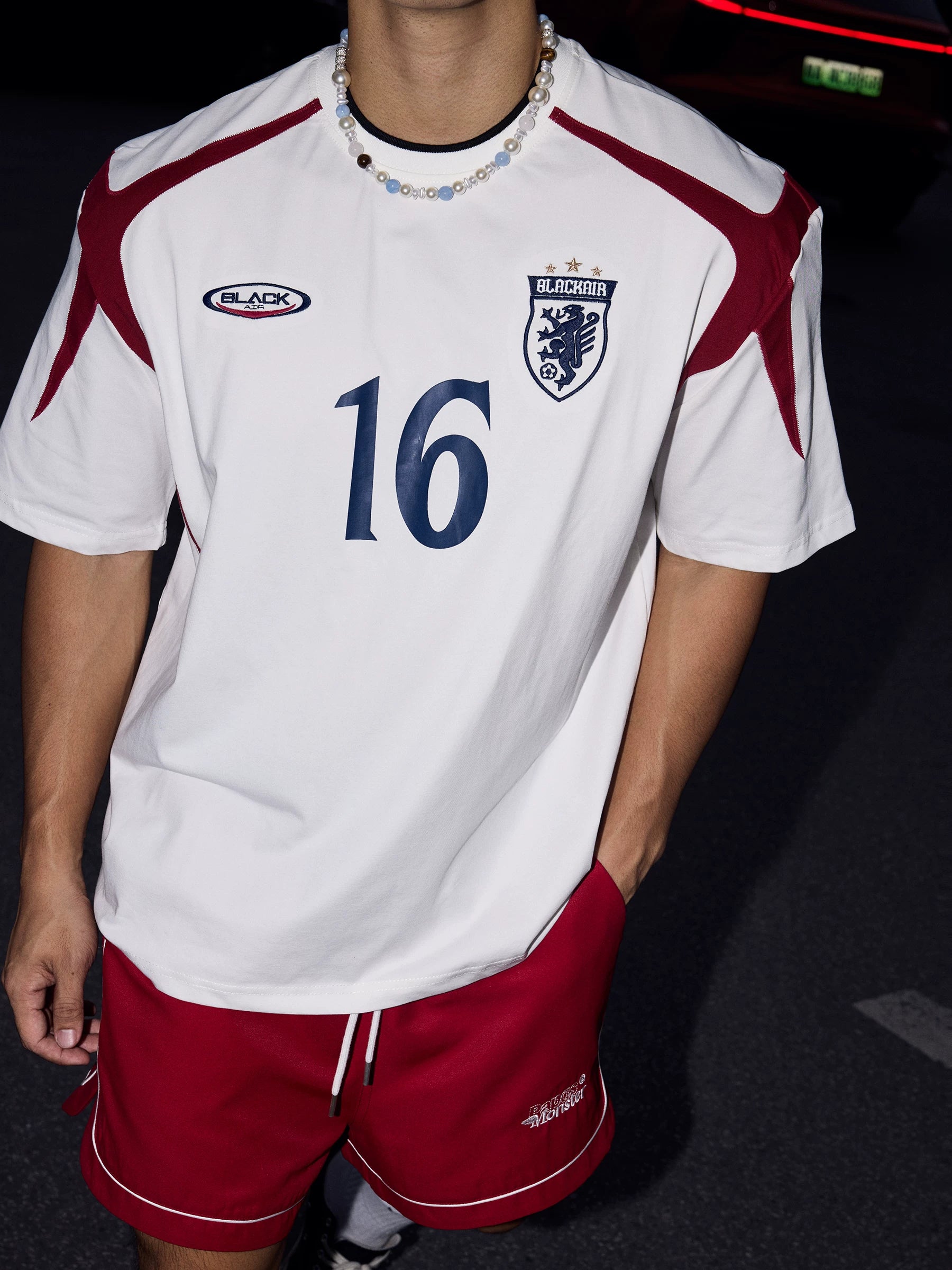 Crimson Crest No.16 Football Jersey