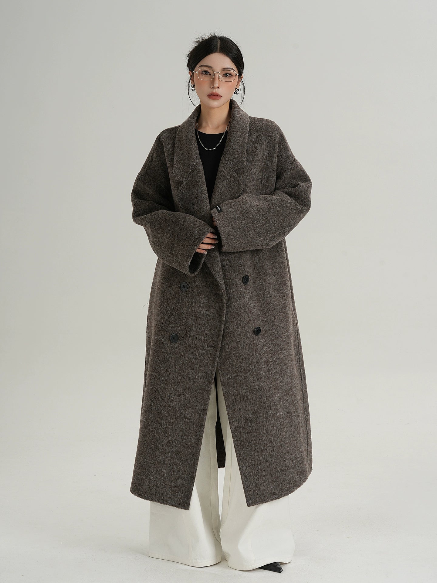 Slate Atelier Double-Breasted Wool Coat