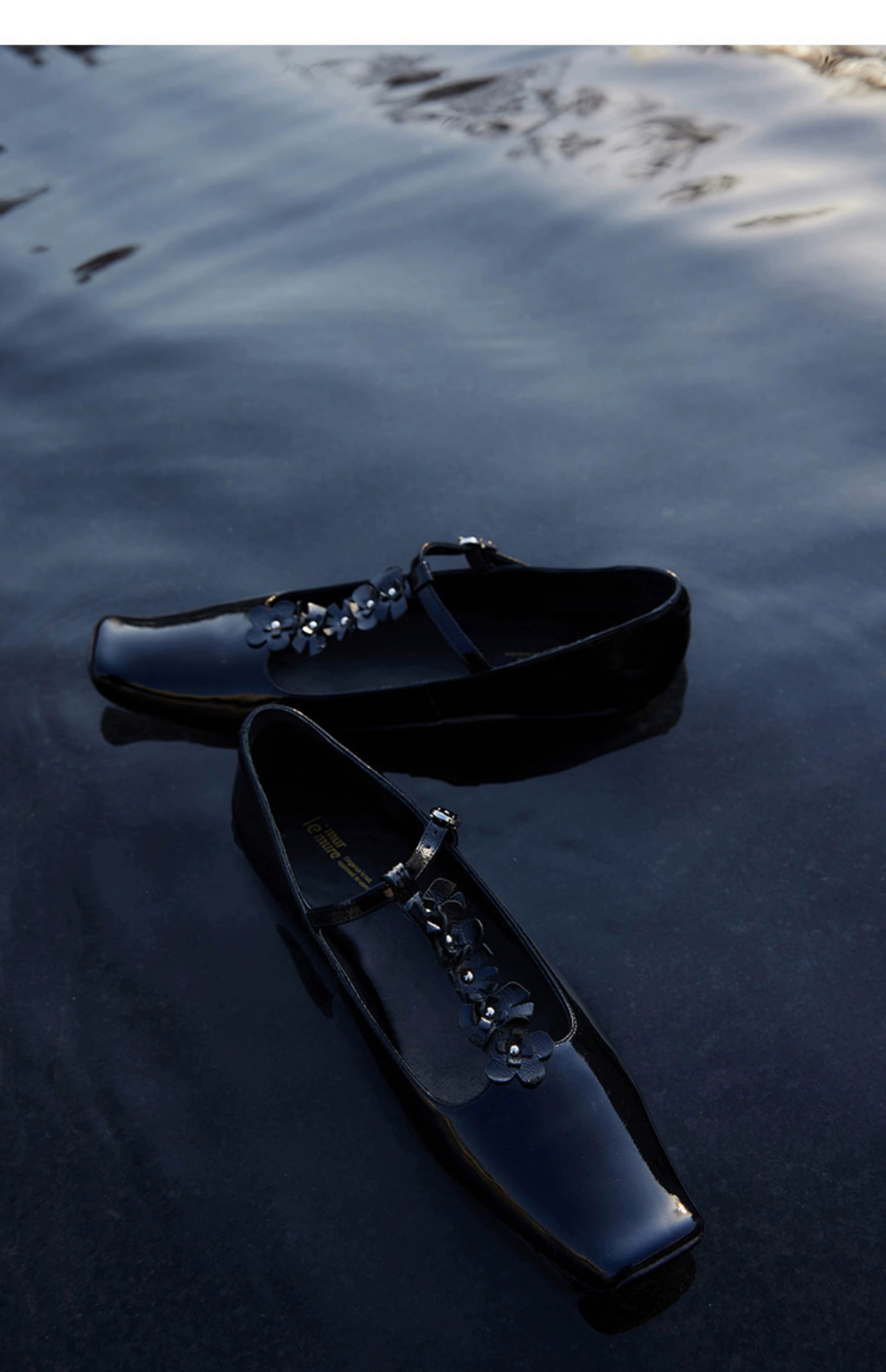 Floral Square Toe Mary Janes