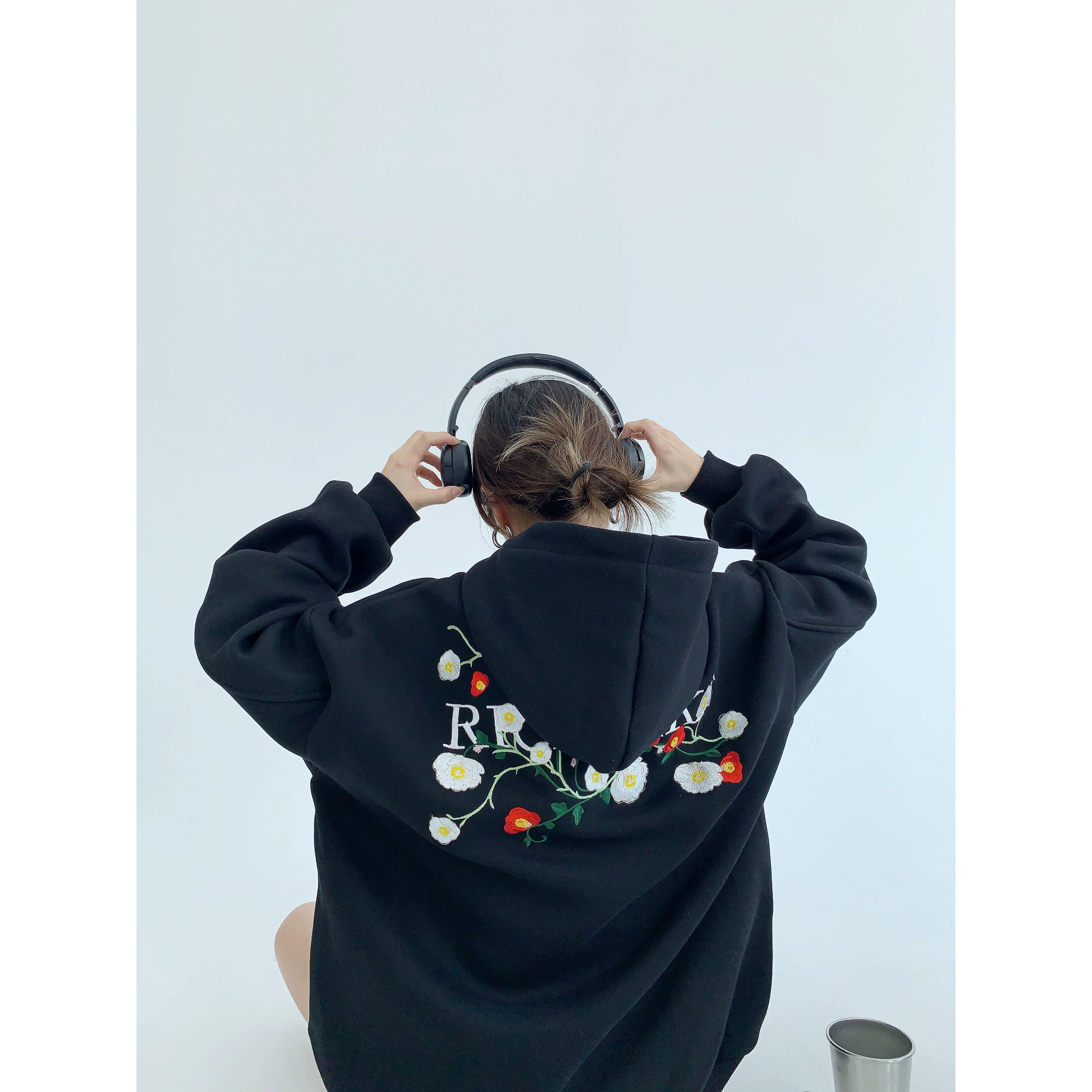 Charcoal Blossom Backstage Hoodie