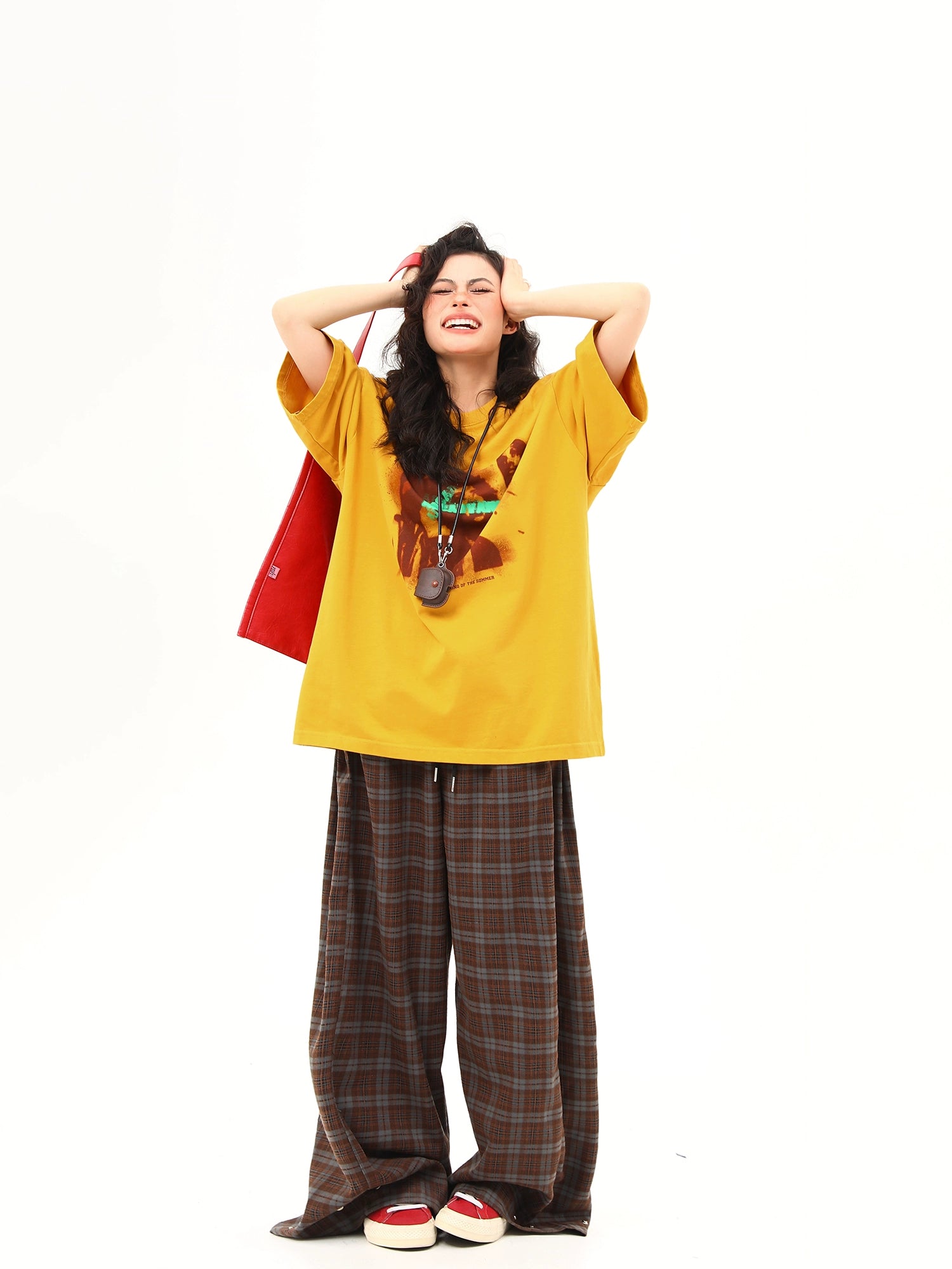 Vintage Graphic Mustard Oversized Tee